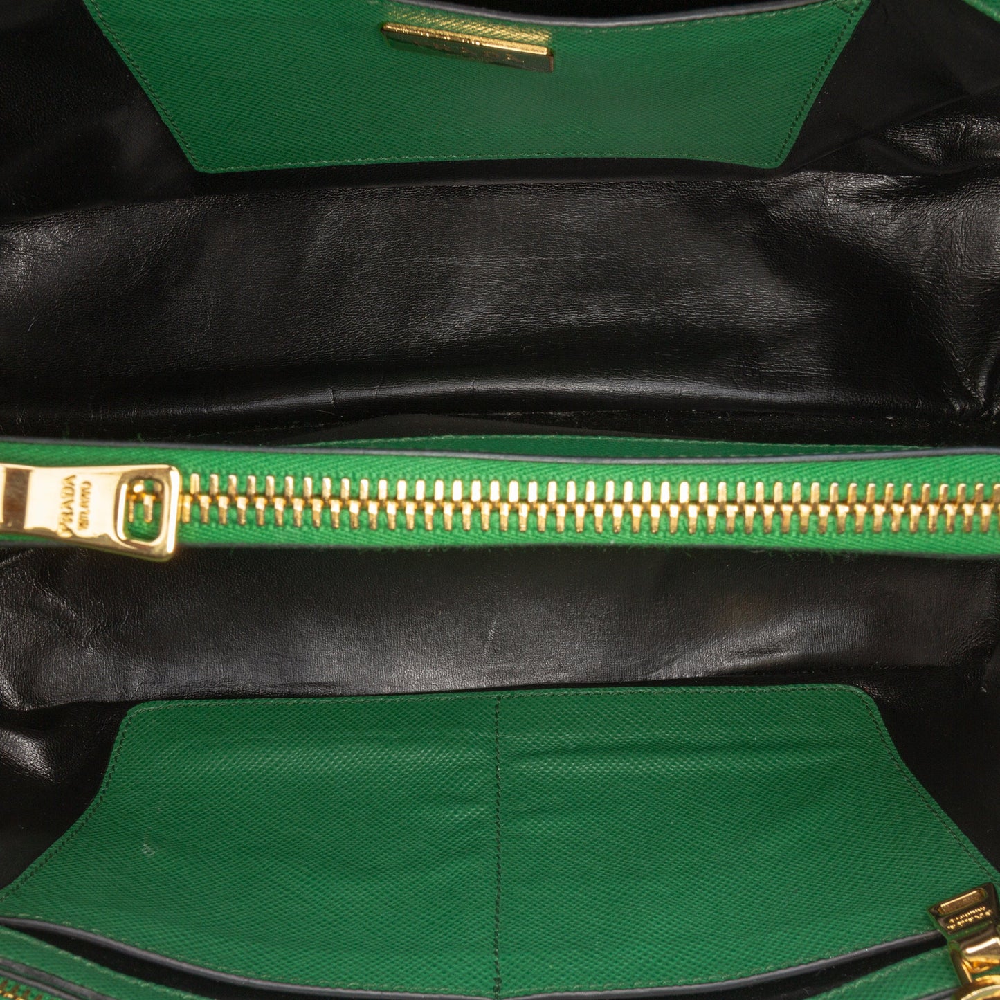 Prada Studded Saffiano Cuir Promenade Satchel