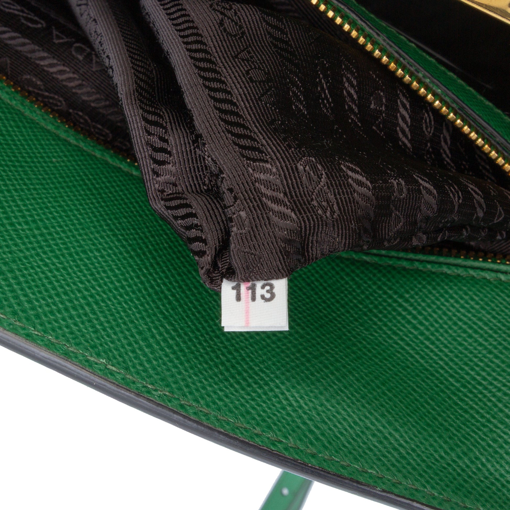 Prada Studded Saffiano Cuir Promenade Satchel