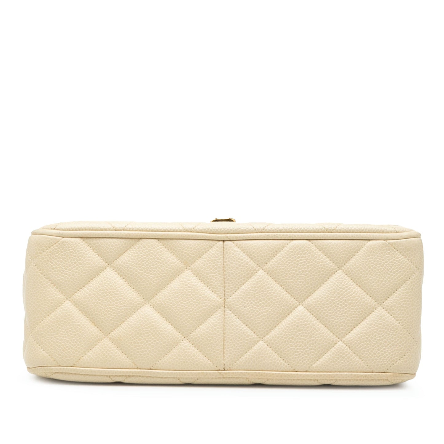 Chanel XL CC Quilted Caviar Square Single Flap