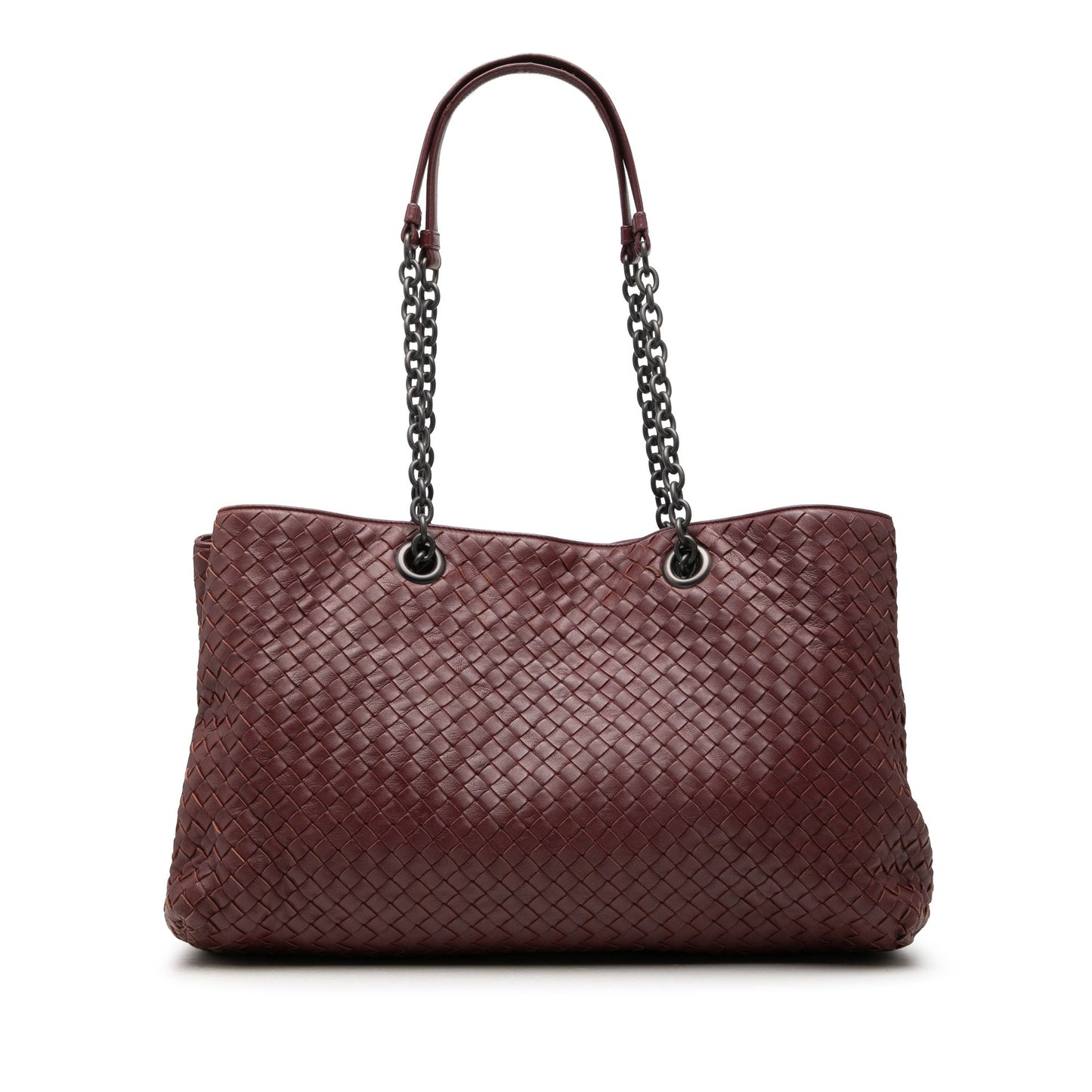 Bottega Veneta Large Nappa Intrecciato Double Chain Tote