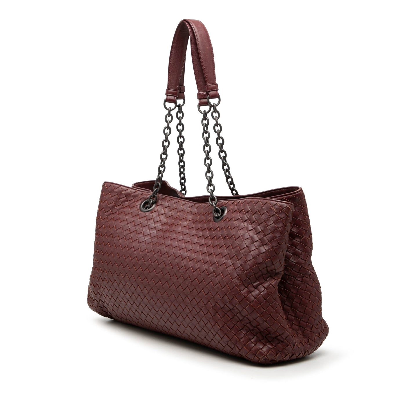 Bottega Veneta Large Nappa Intrecciato Double Chain Tote