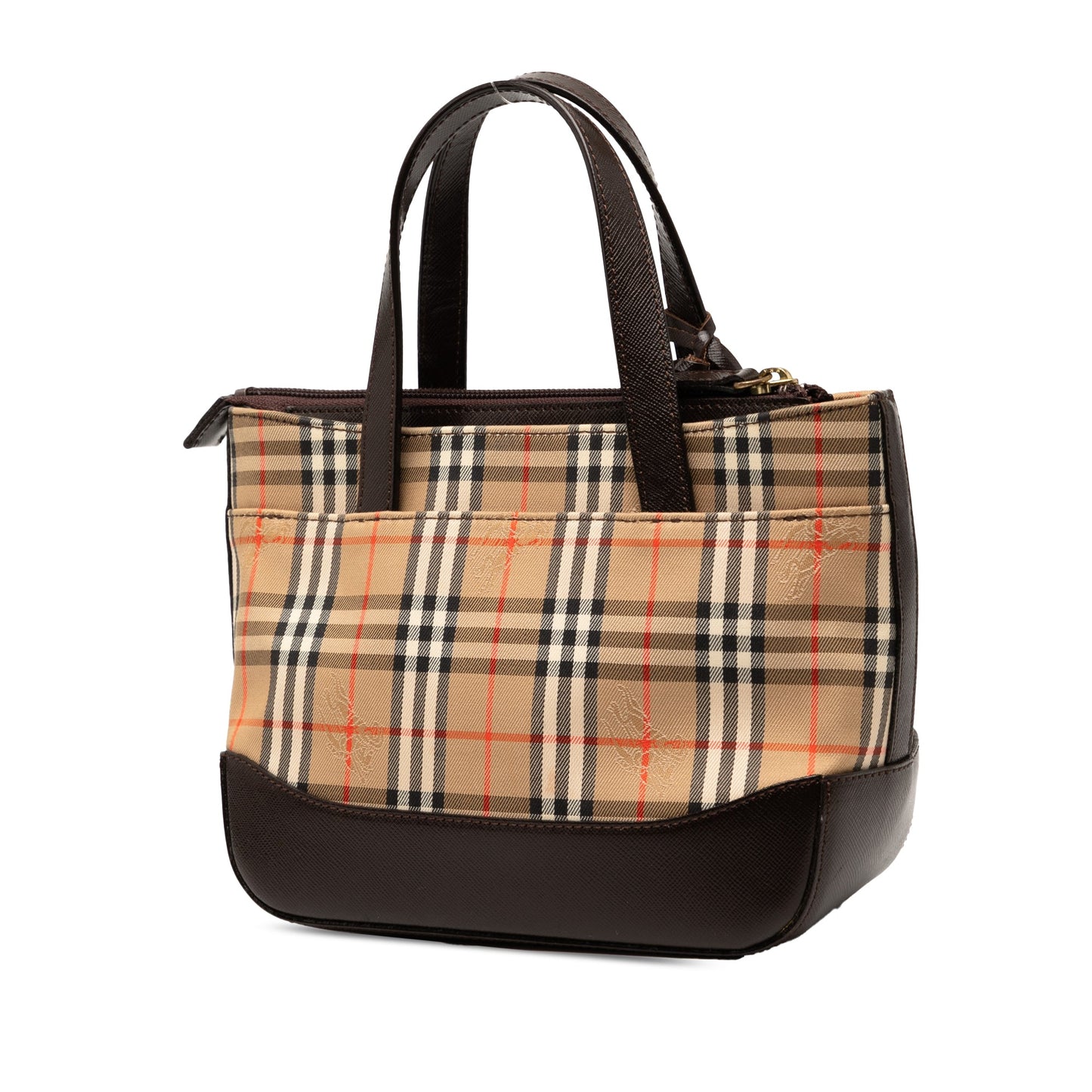 Burberry Haymarket Check Canvas Handbag