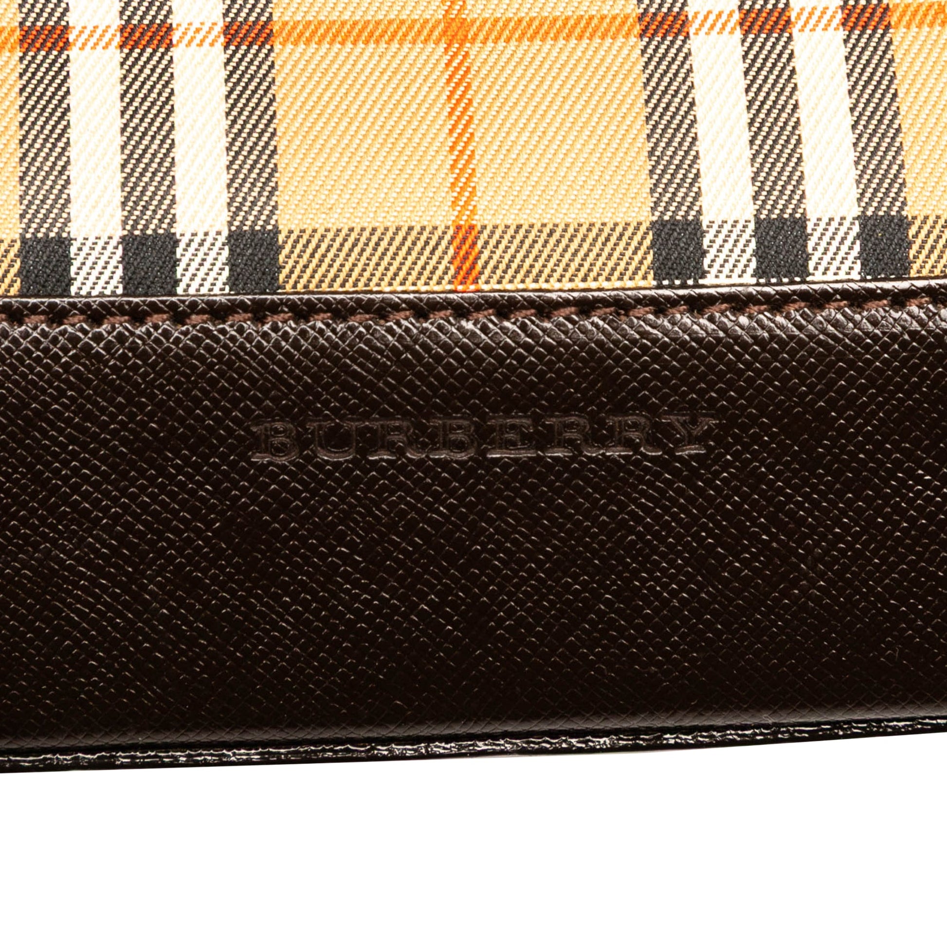 Burberry Haymarket Check Canvas Handbag