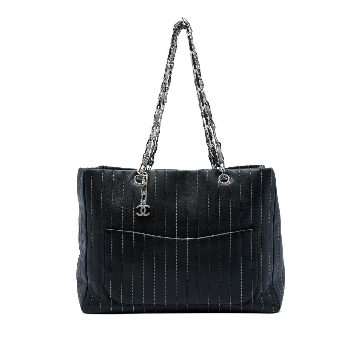 Chanel Large Lambskin Vertical Quilted Mademoiselle Tote