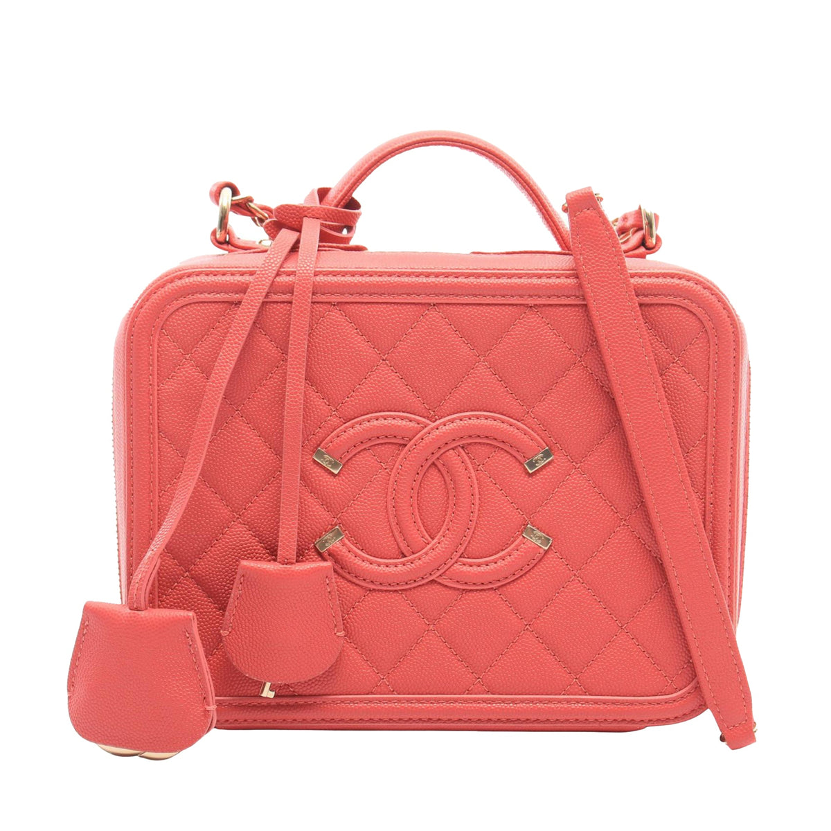 Chanel Medium Caviar CC Filigree Vanity Case