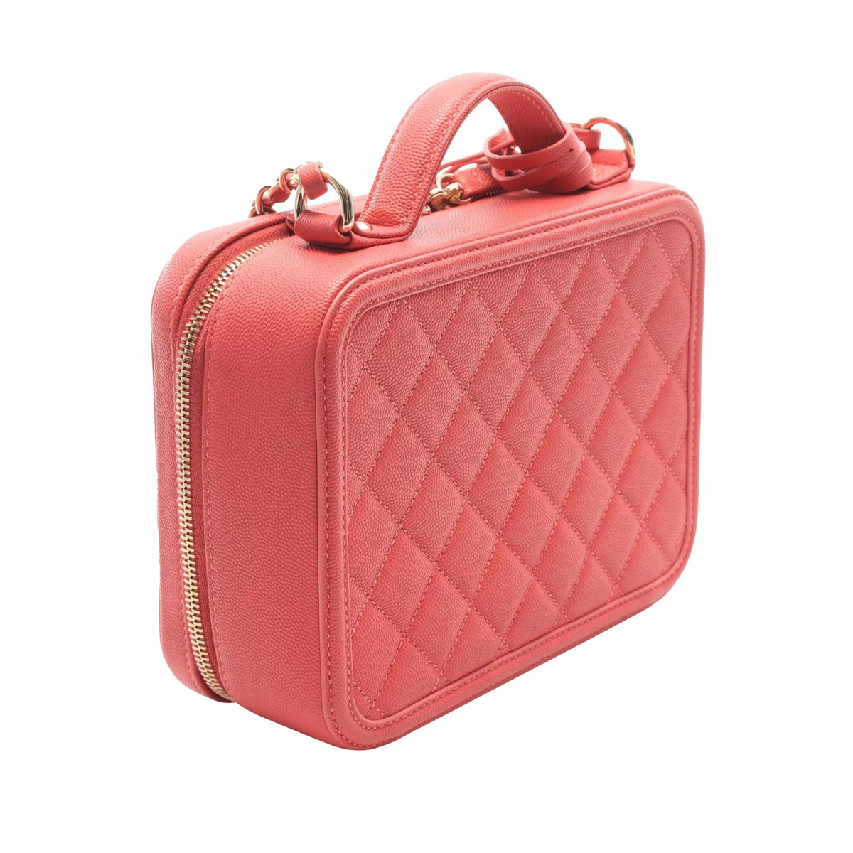 Chanel Medium Caviar CC Filigree Vanity Case