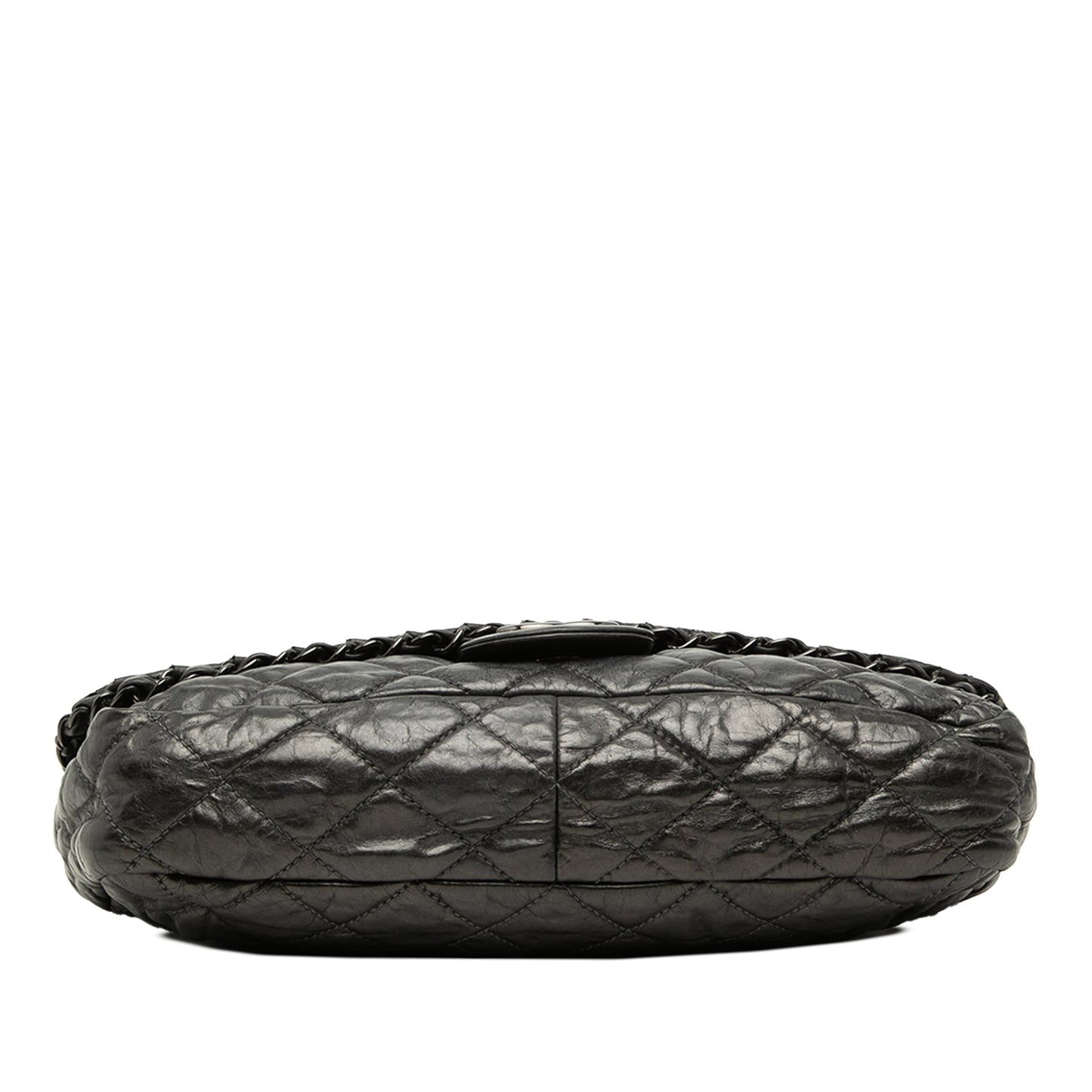 Chanel Medium Quilted Metallic Aged Calfskin Chain Me Flap