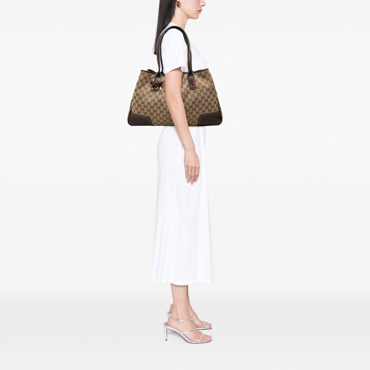 Gucci GG Canvas Princy Tote — Beige