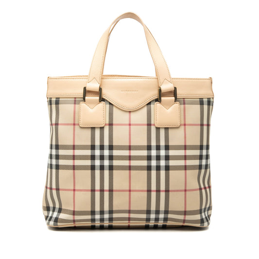 Burberry House Check Canvas Handbag