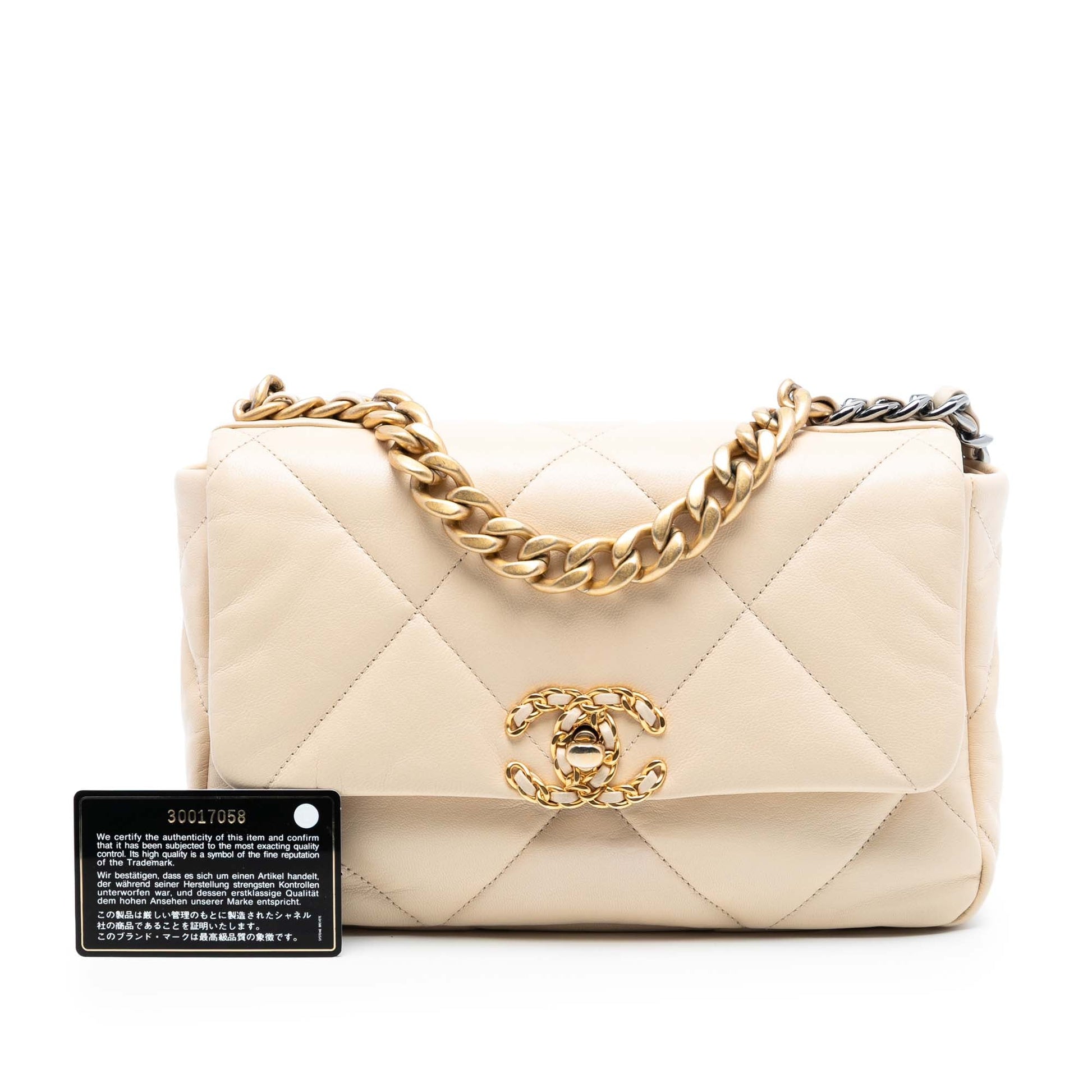 Chanel Medium Lambskin 19 Flap