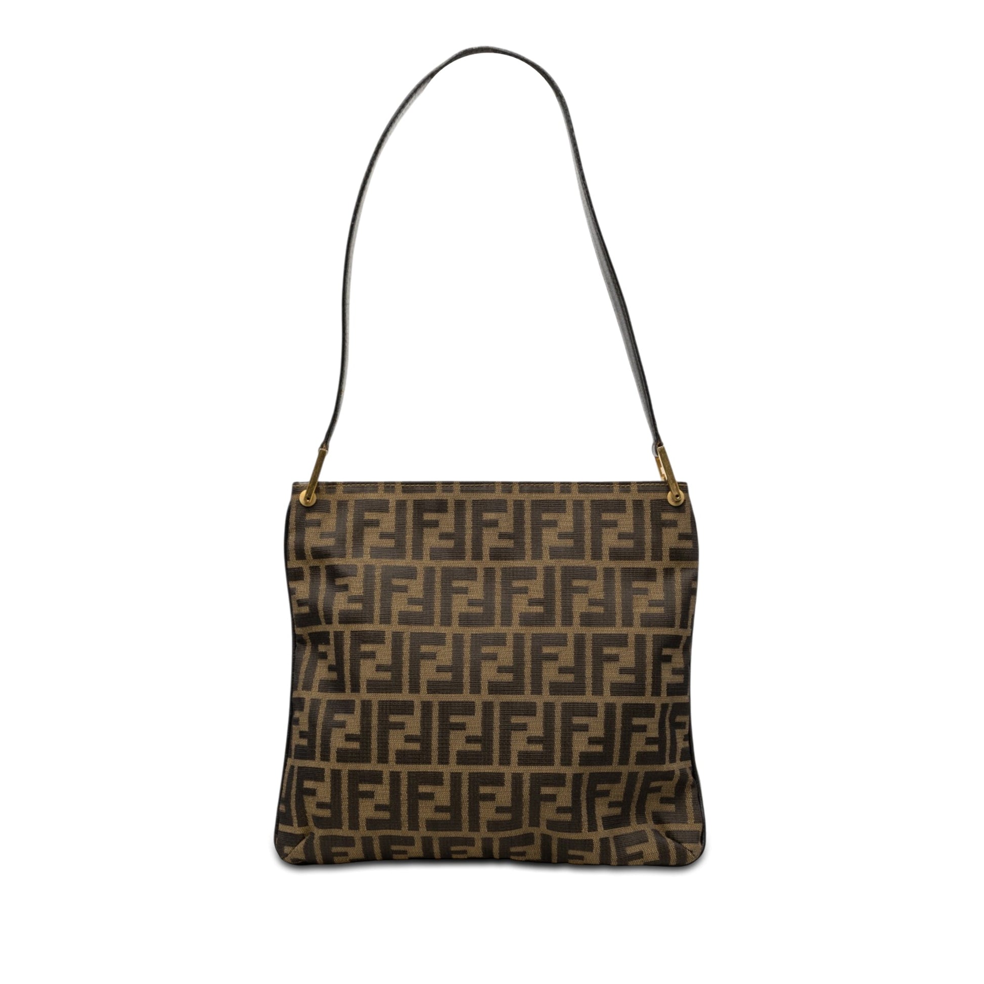 Fendi Zucca Canvas Shoulder Bag