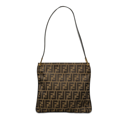 Fendi Zucca Canvas Shoulder Bag