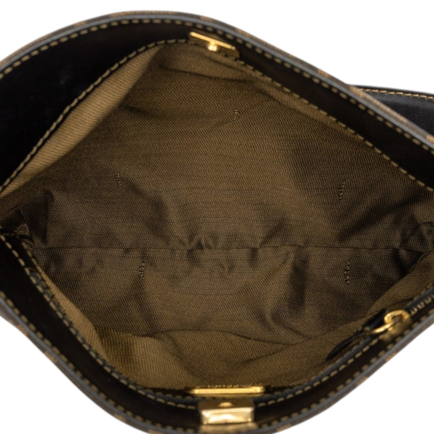 Fendi Zucca Canvas Shoulder Bag