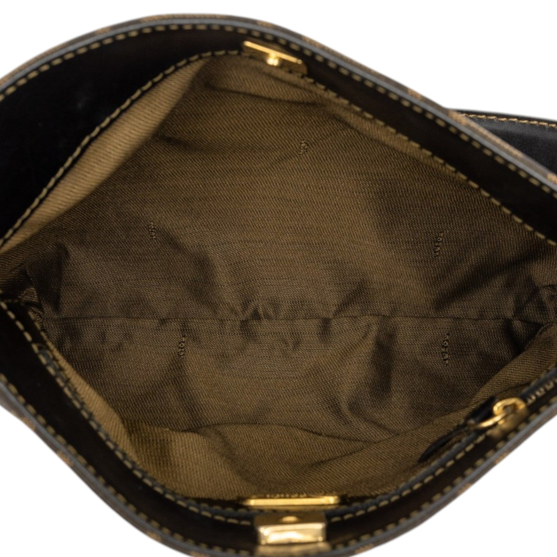 Fendi Zucca Canvas Shoulder Bag