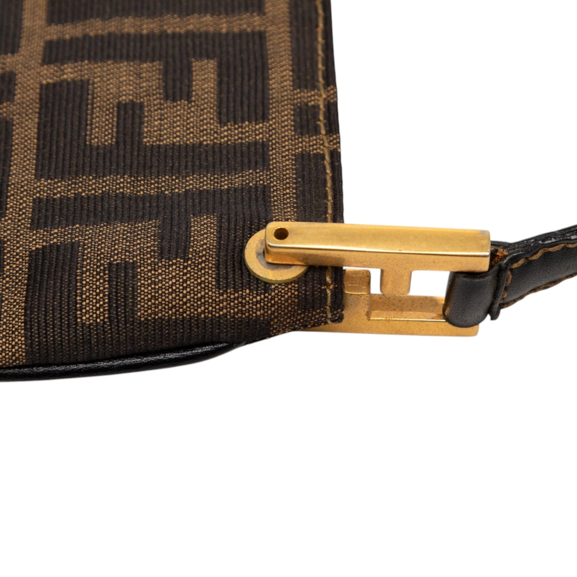 Fendi Zucca Canvas Shoulder Bag
