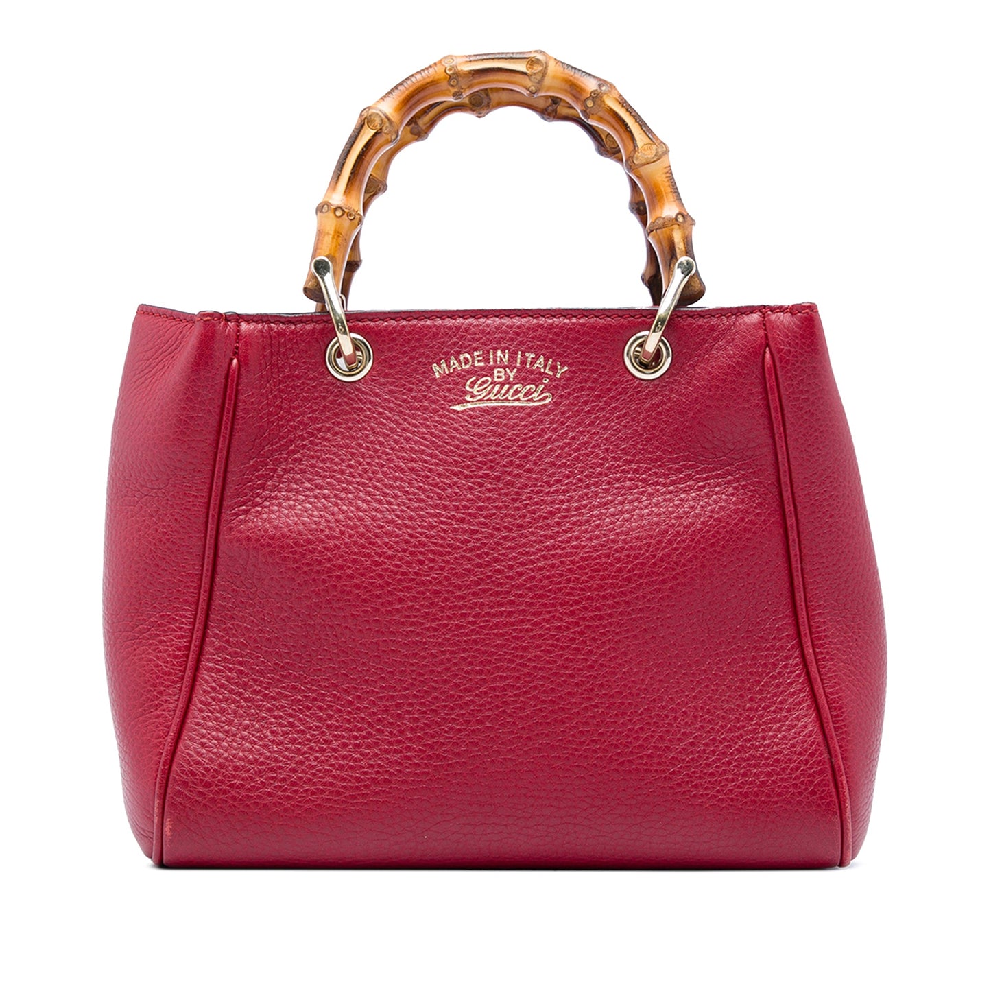 Gucci Mini Calfskin Bamboo Shopper Satchel