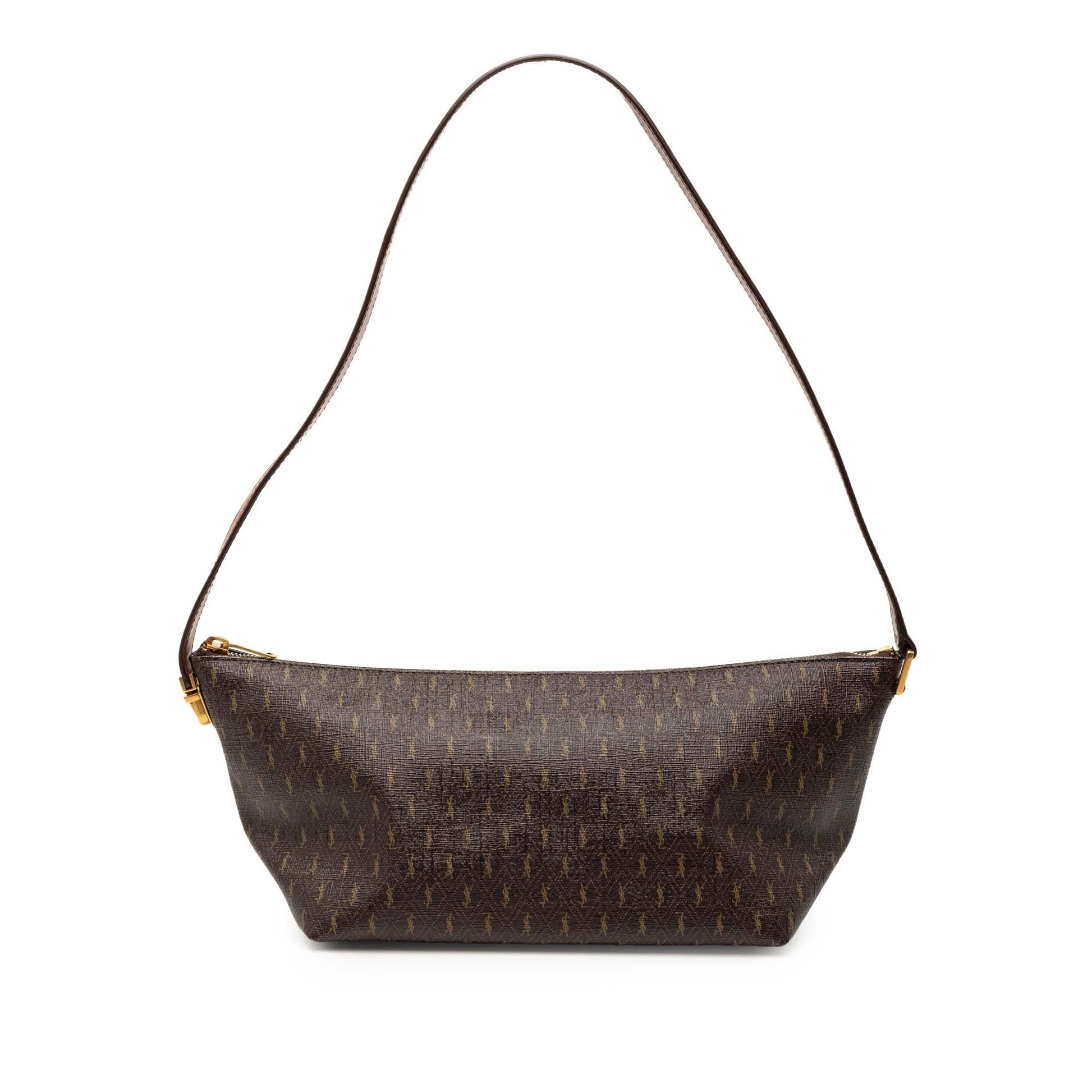 Saint Laurent Coated Canvas Le Monogramme Shoulder Bag