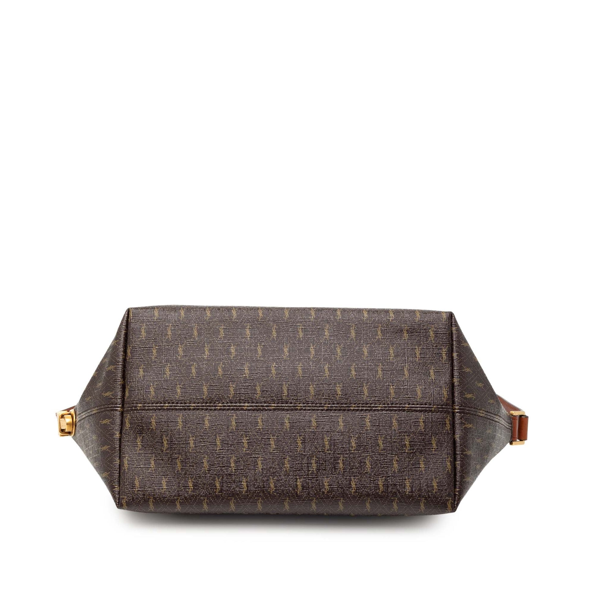 Saint Laurent Coated Canvas Le Monogramme Shoulder Bag