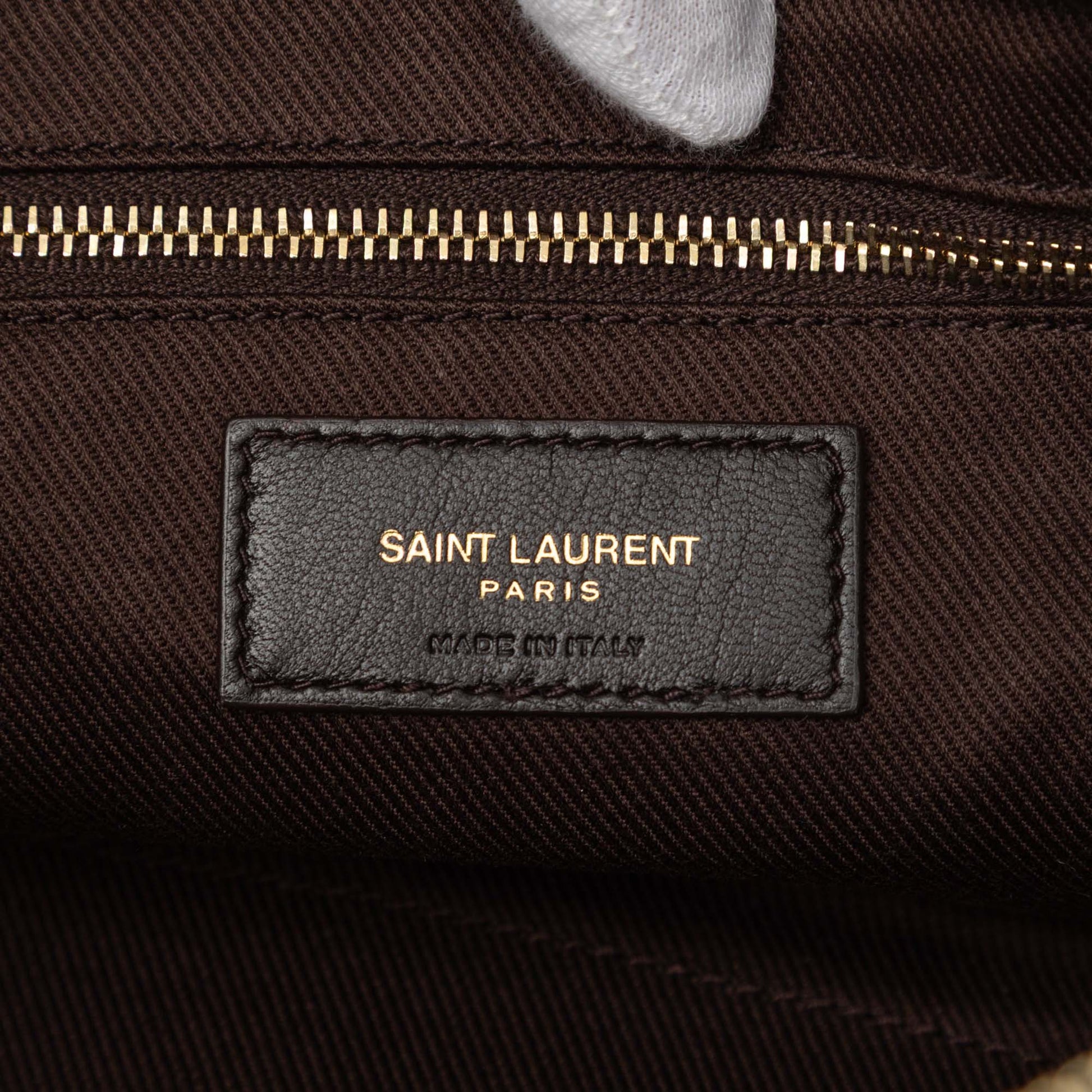 Saint Laurent Coated Canvas Le Monogramme Shoulder Bag