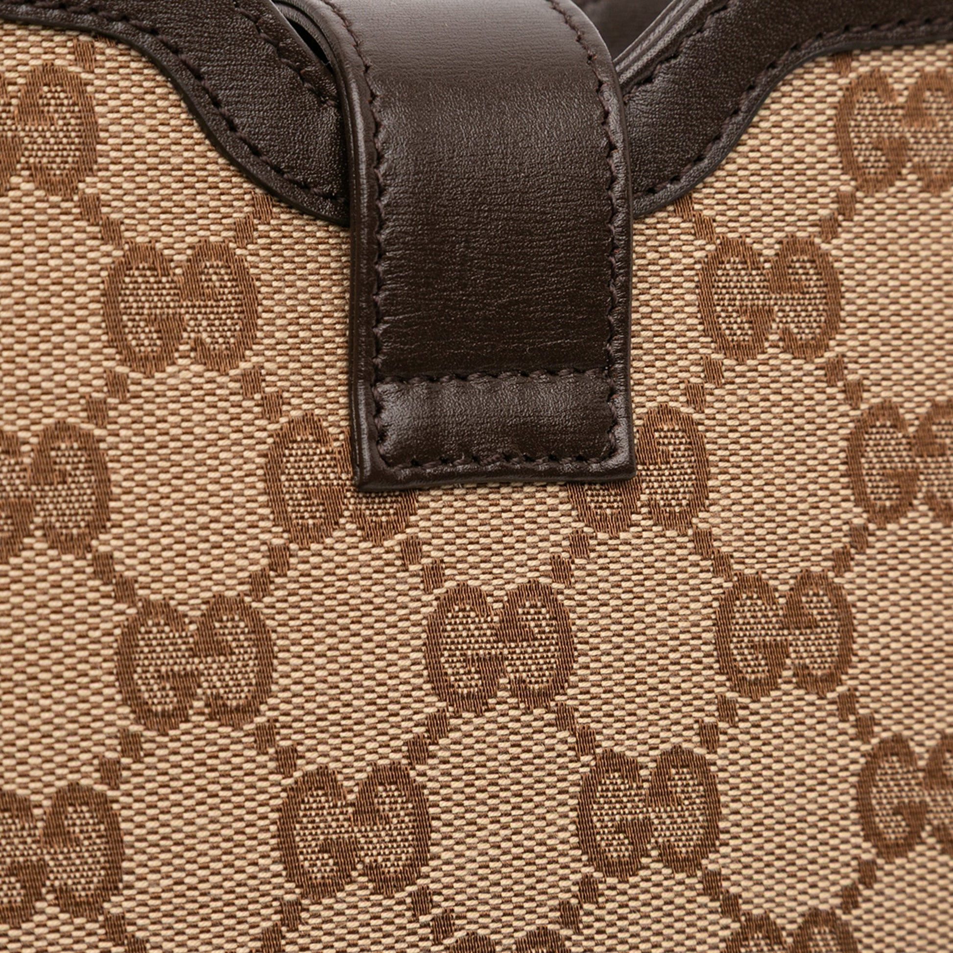 Gucci Mini GG Supreme Moon Side Web Shoulder Bag