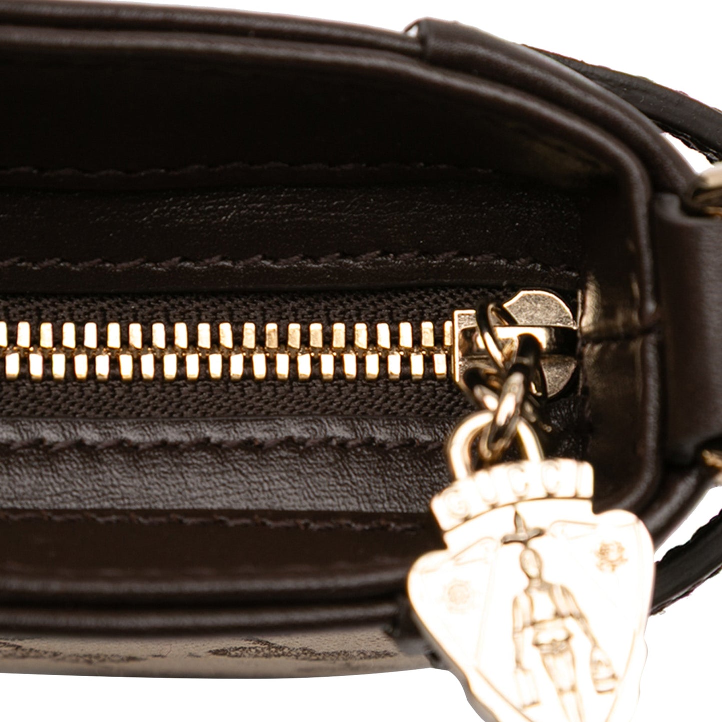 Gucci Mini GG Supreme Moon Side Web Shoulder Bag