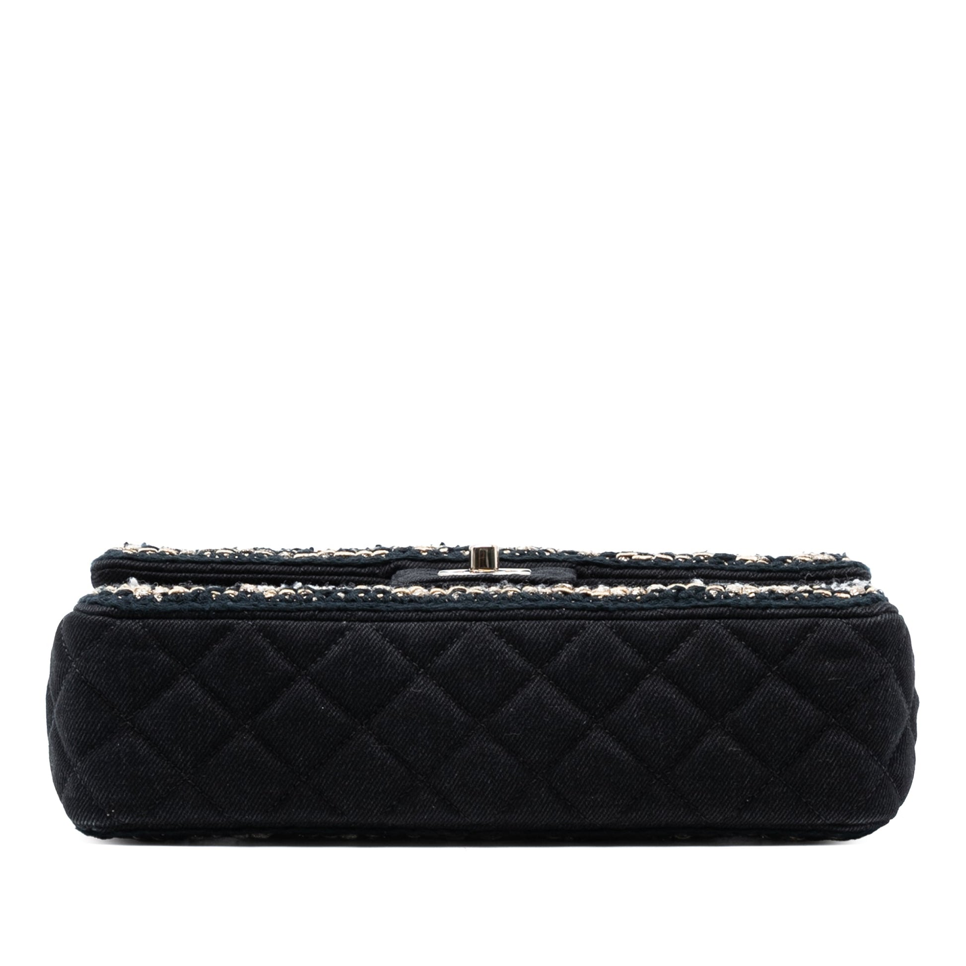 Chanel Medium Classic Denim Braided Single Flap