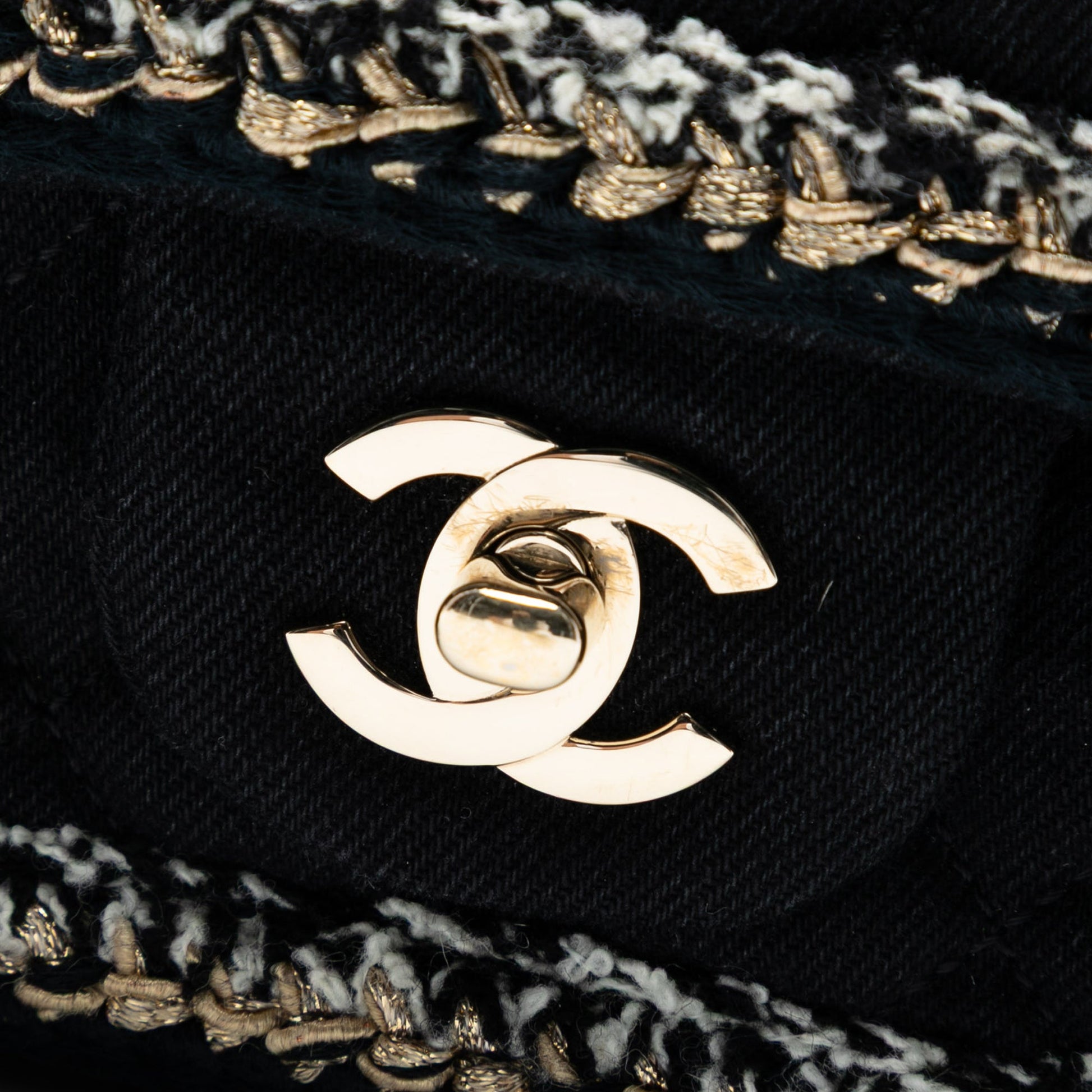 Chanel Medium Classic Denim Braided Single Flap