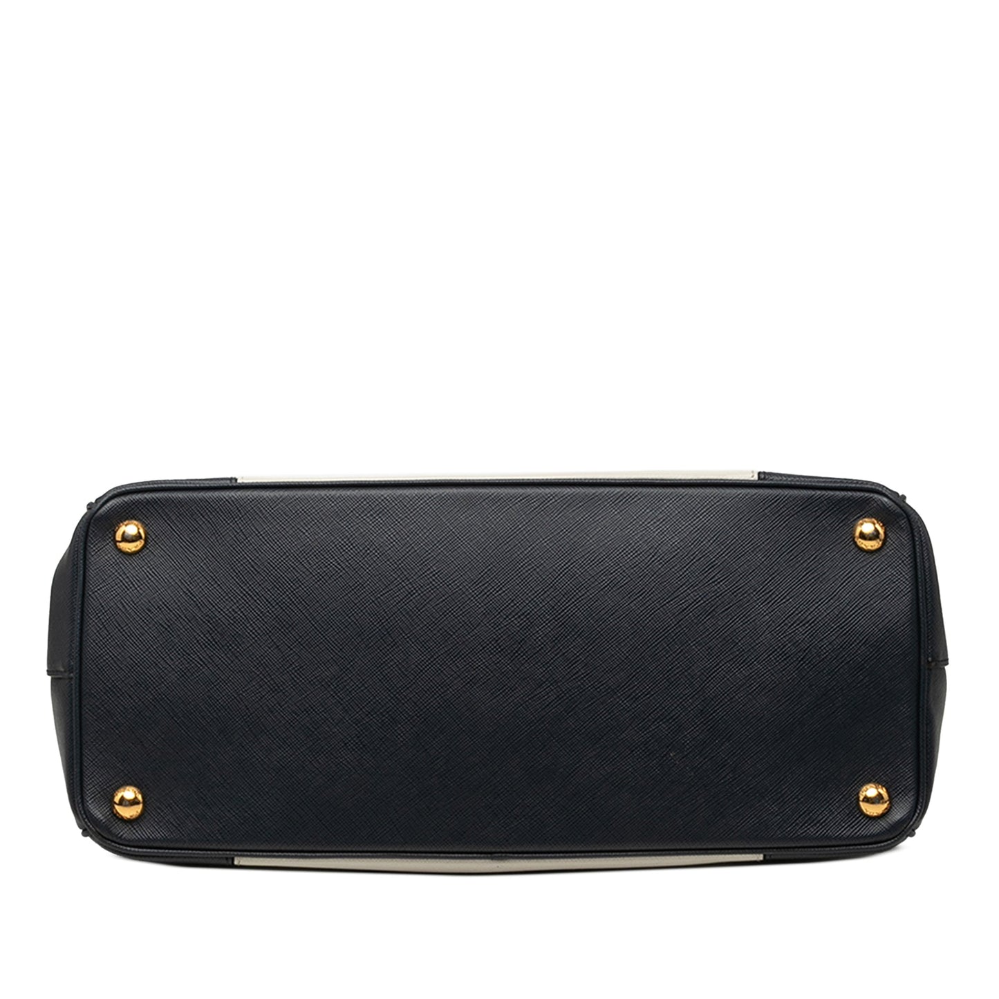 Prada Medium Bicolor Saffiano Lux Galleria Double Zip Satchel