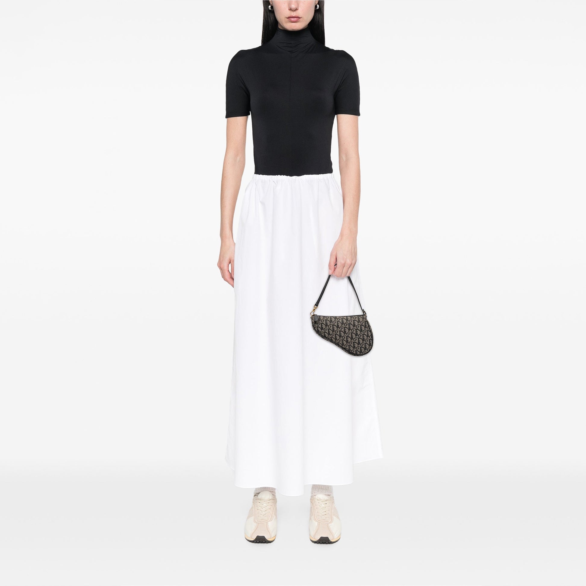 Dior Mini Diorissimo Canvas Saddle Pochette