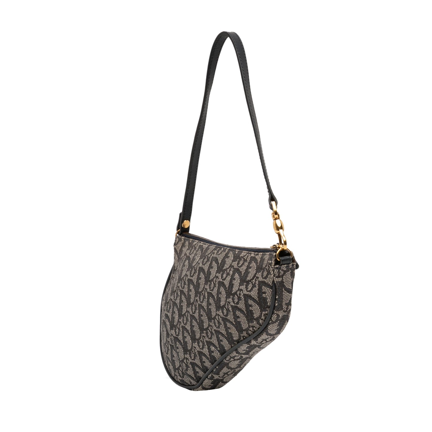 Dior Mini Diorissimo Canvas Saddle Pochette