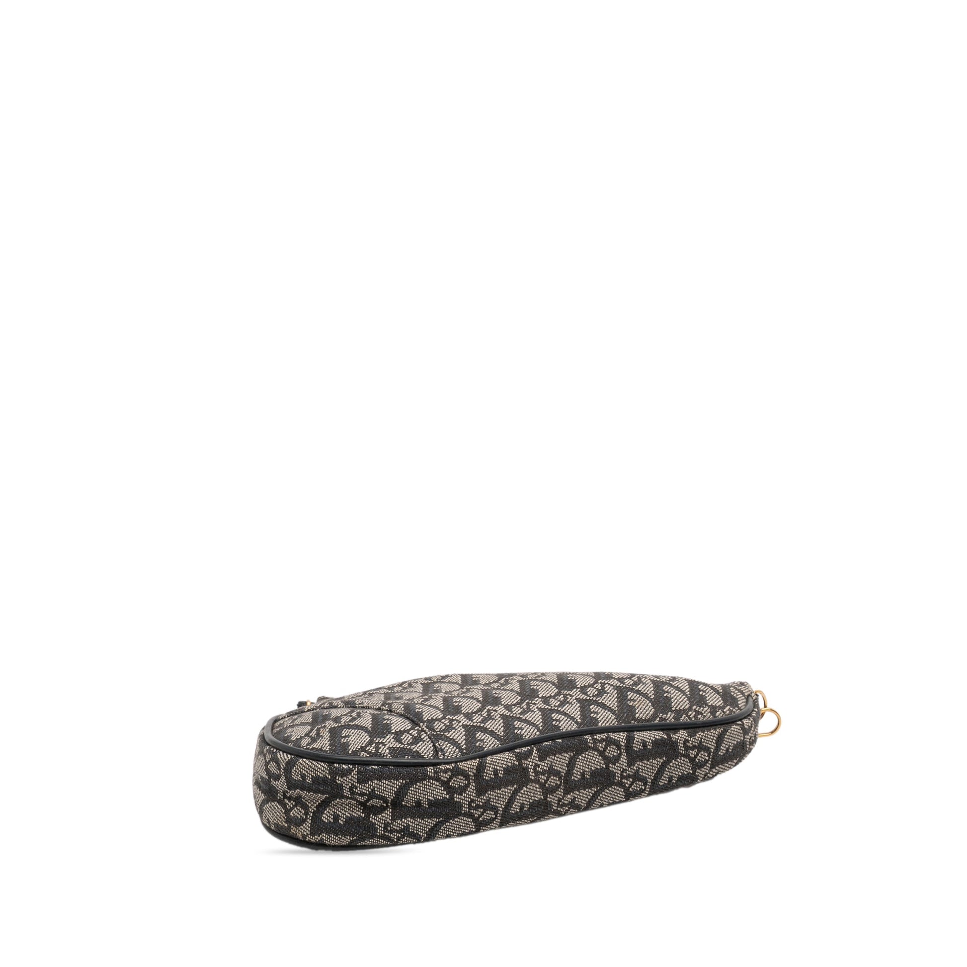 Dior Mini Diorissimo Canvas Saddle Pochette