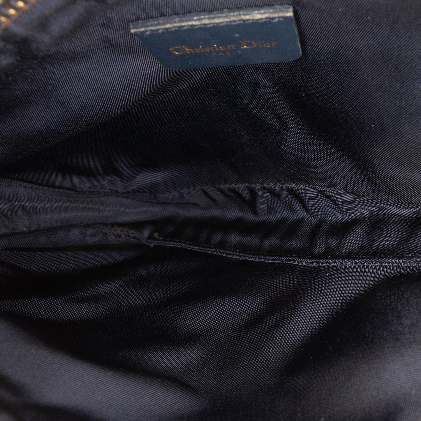 Dior Mini Diorissimo Canvas Saddle Pochette