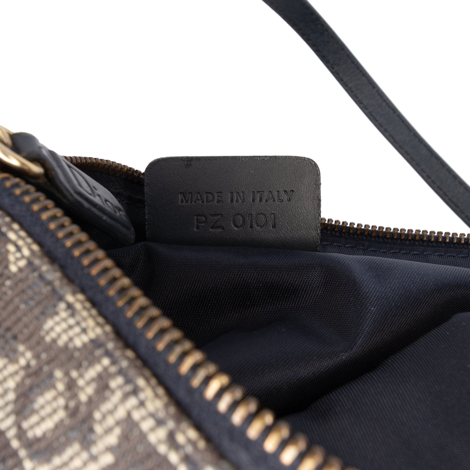 Dior Mini Diorissimo Canvas Saddle Pochette