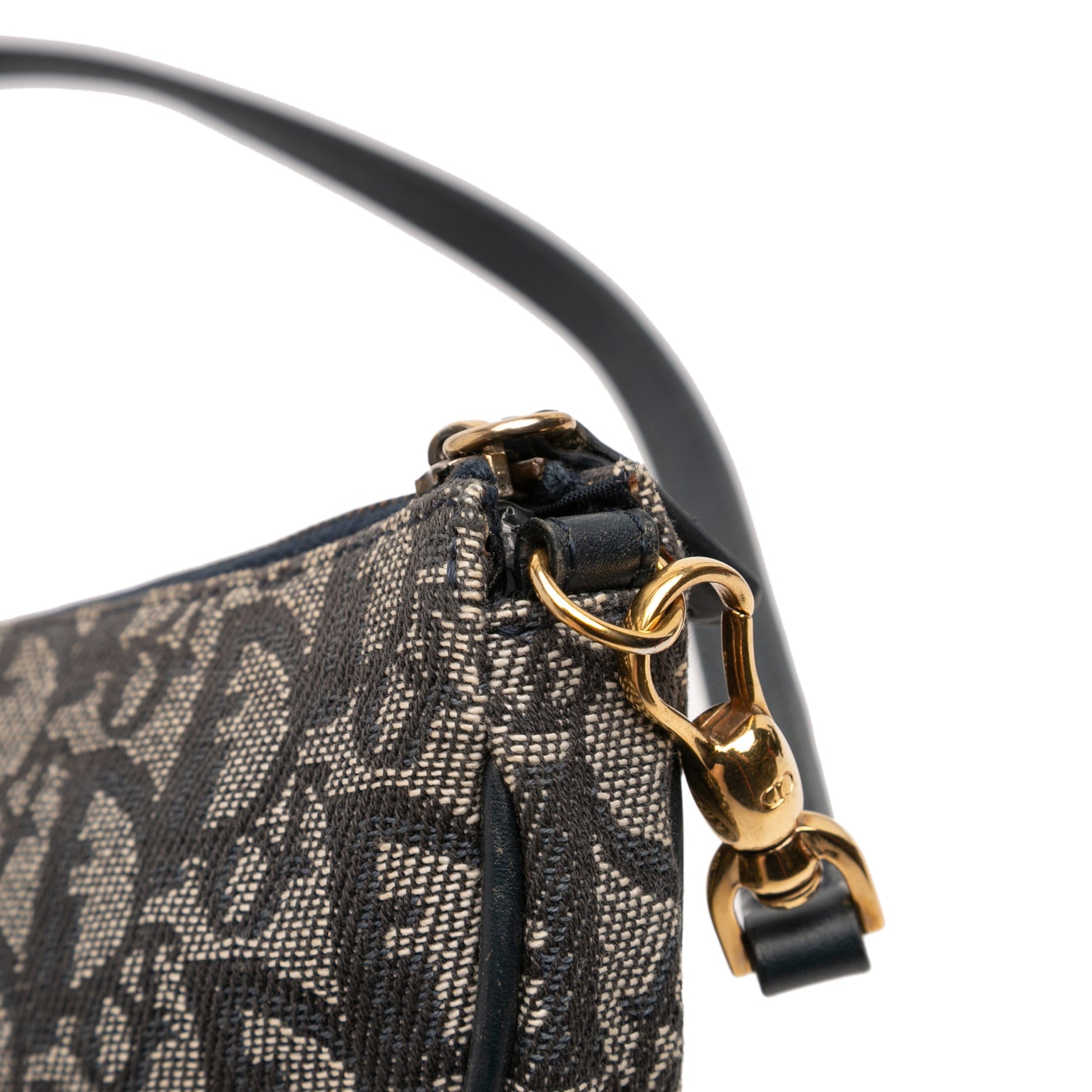 Dior Mini Diorissimo Canvas Saddle Pochette