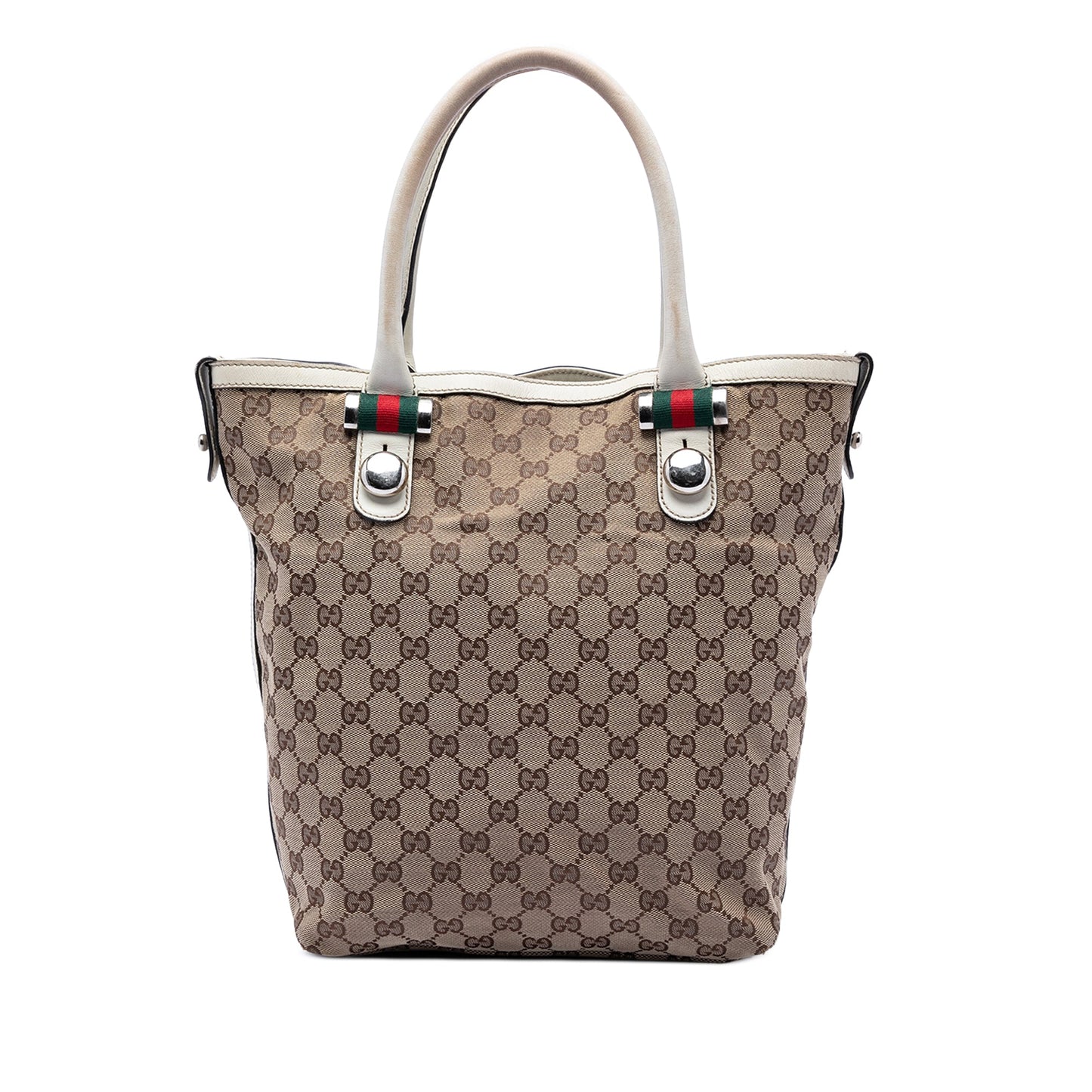 GG Canvas Web Match Ball Tote