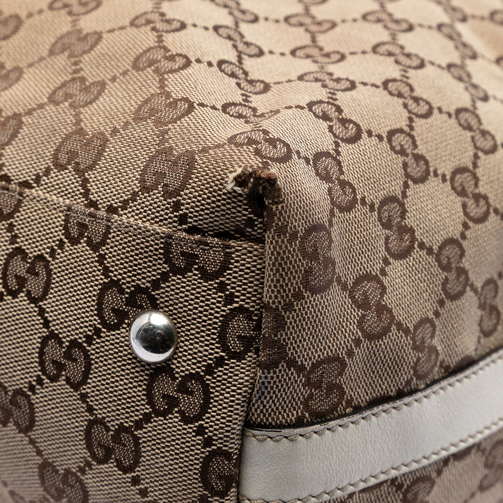 GG Canvas Web Match Ball Tote