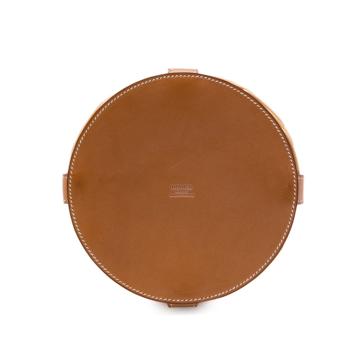 Hermès Osier Wicker and Barenia Farming Picnic Bag — Beige