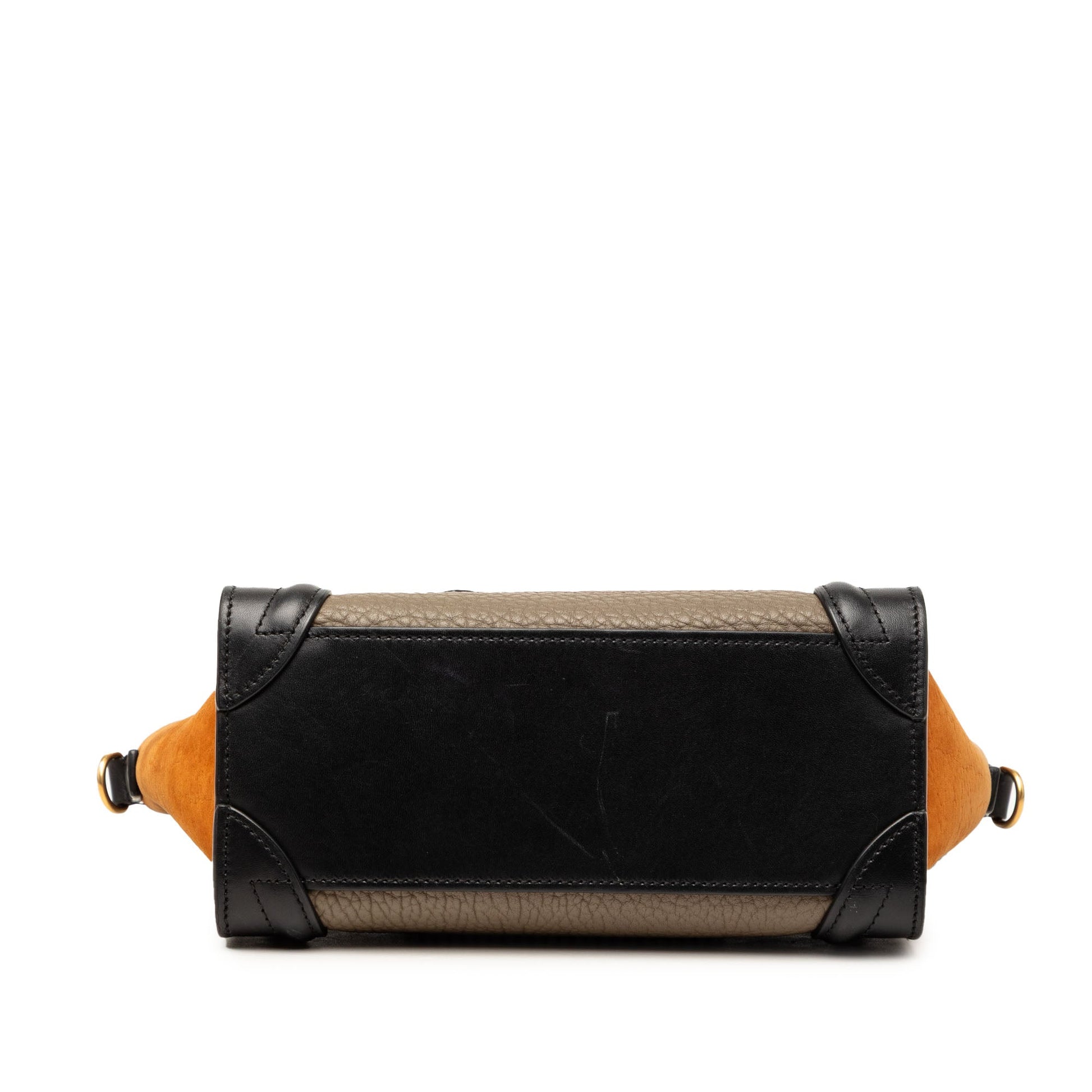 Celine Nano Tricolor Leather Luggage Tote