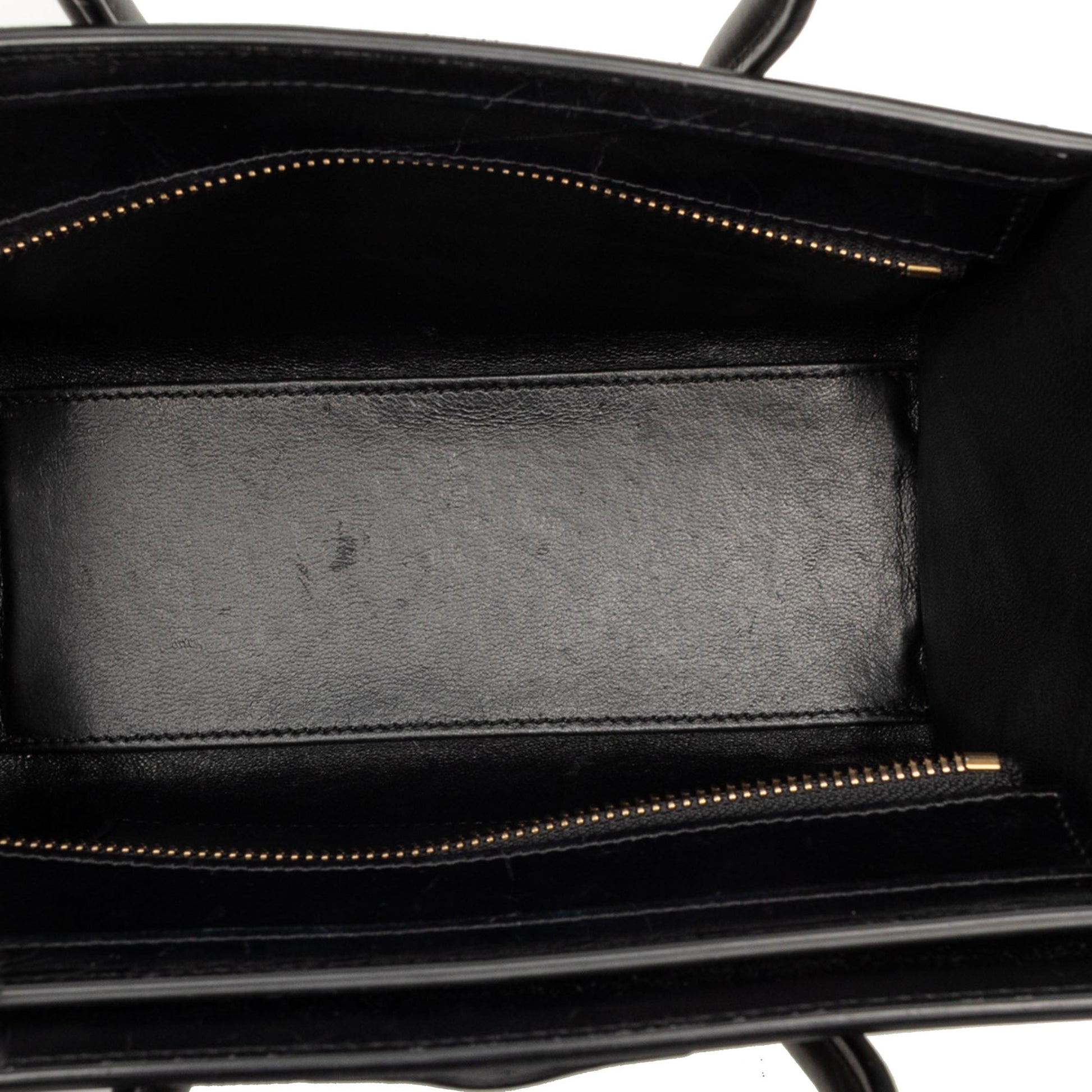 Celine Nano Tricolor Leather Luggage Tote