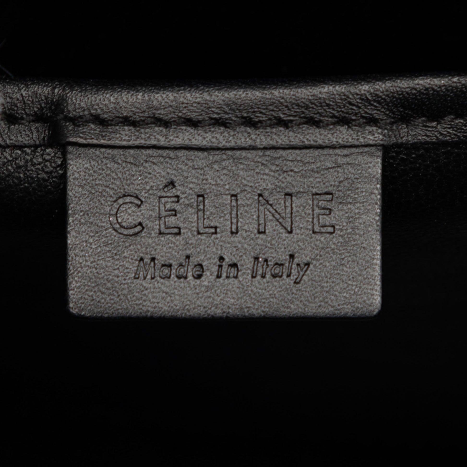 Celine Nano Tricolor Leather Luggage Tote