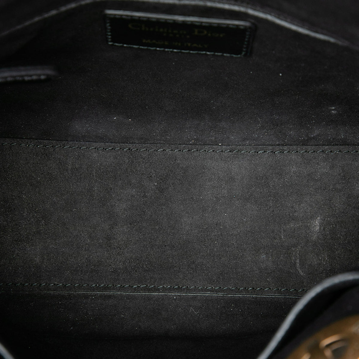 Dior Small Crinkled Patent Cannage My ABCDior Lady Dior — Black