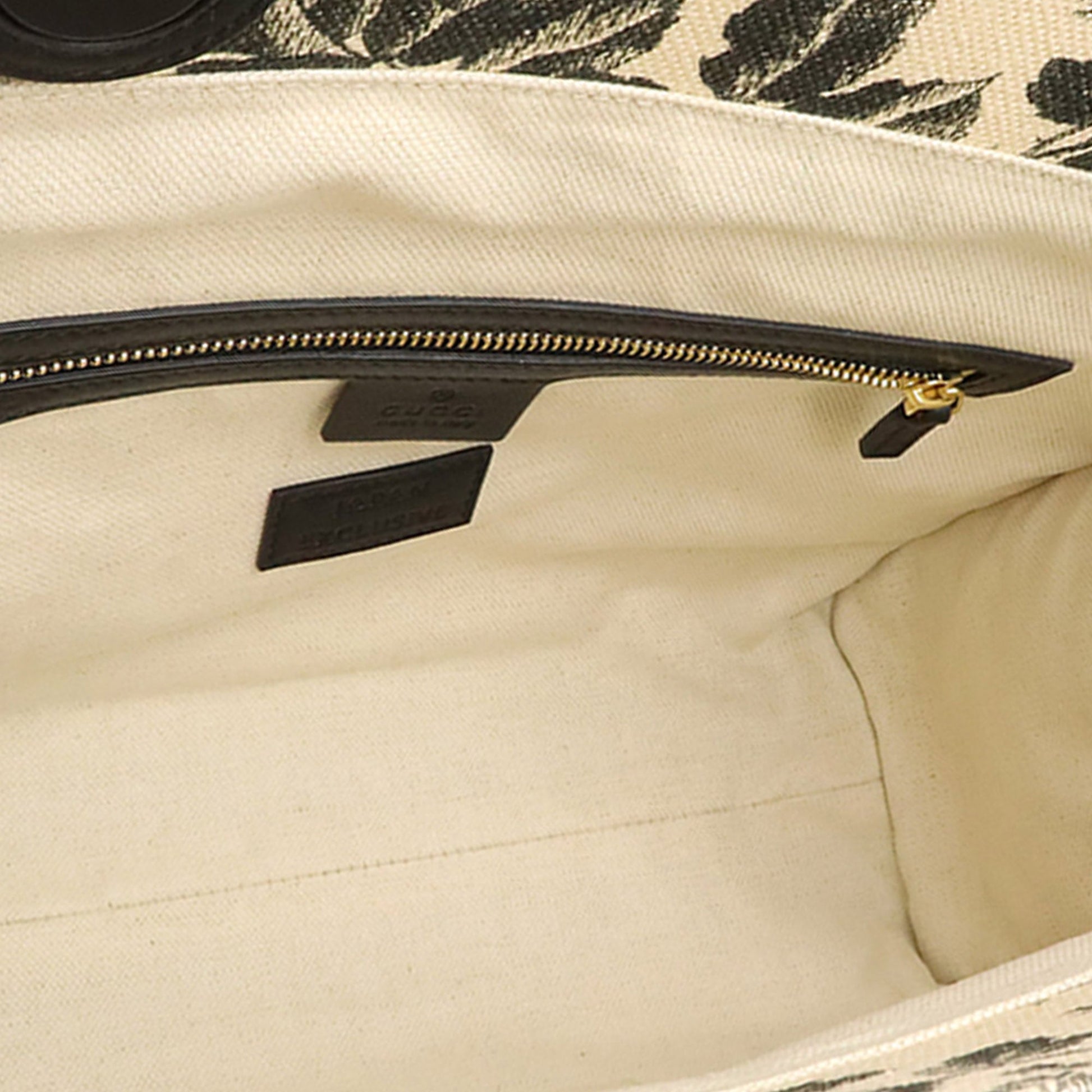 Gucci Canvas GG Ribbon Herbarium Tote