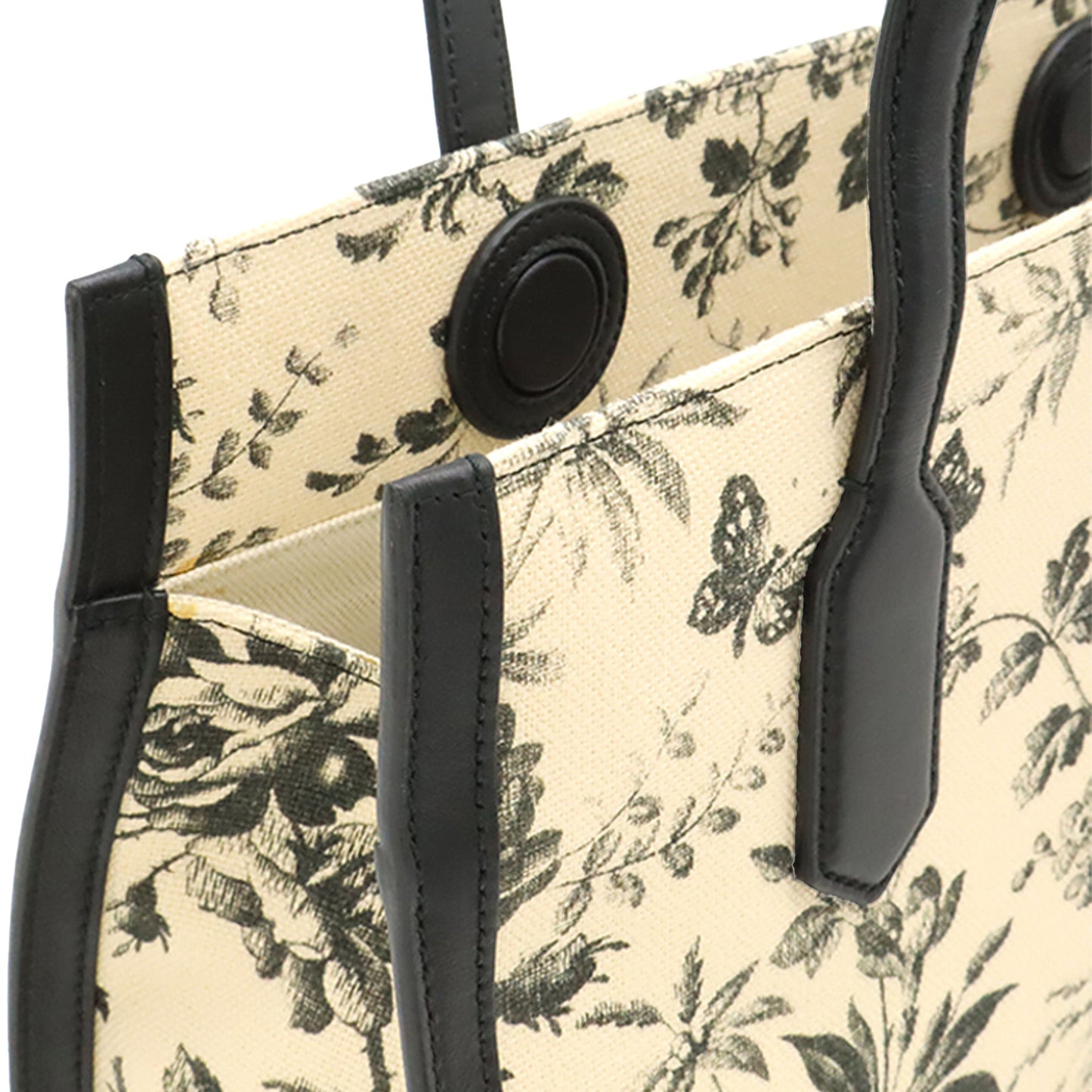 Gucci Canvas GG Ribbon Herbarium Tote