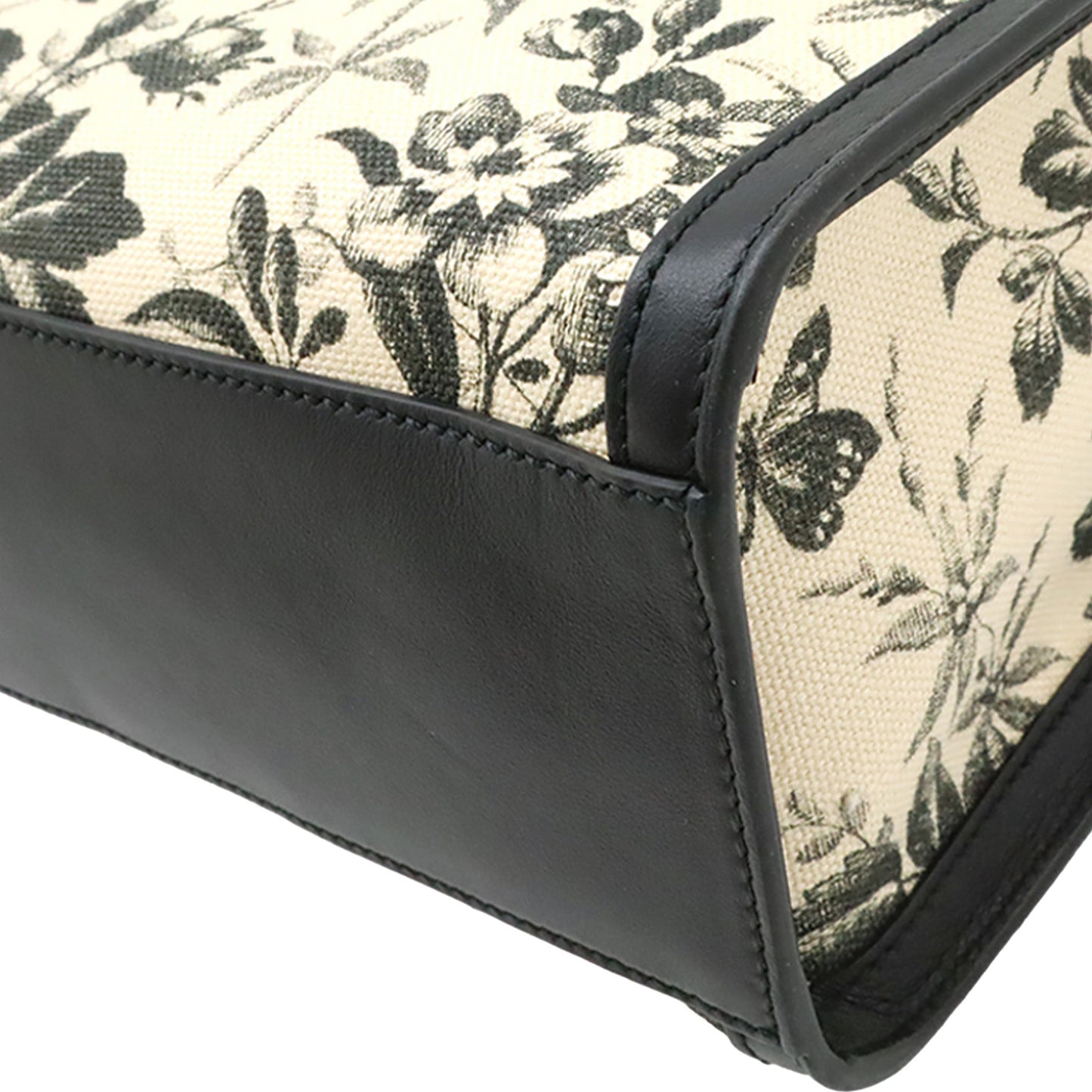 Gucci Canvas GG Ribbon Herbarium Tote