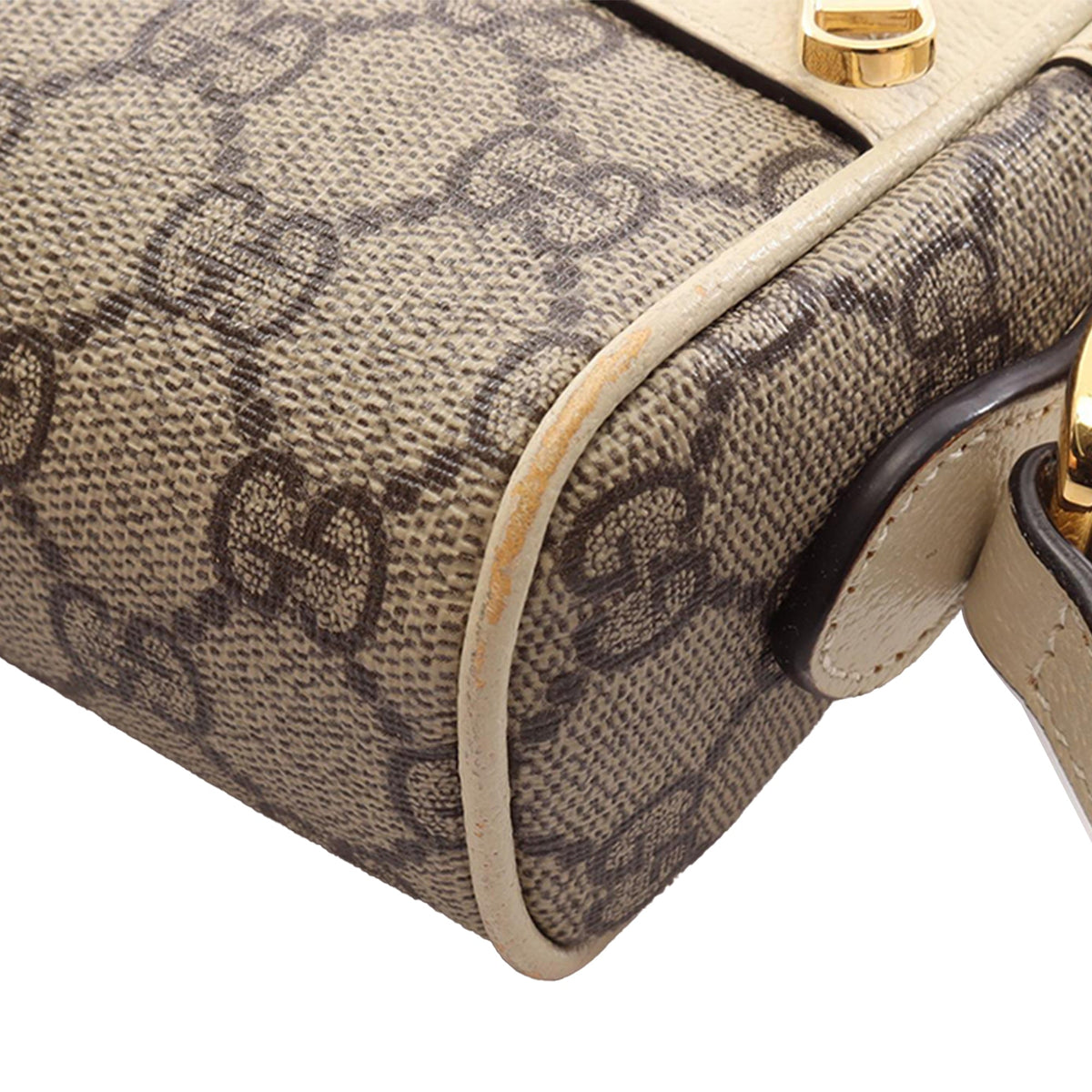 Gucci Mini GG Supreme Web Ophidia Crossbody — Beige