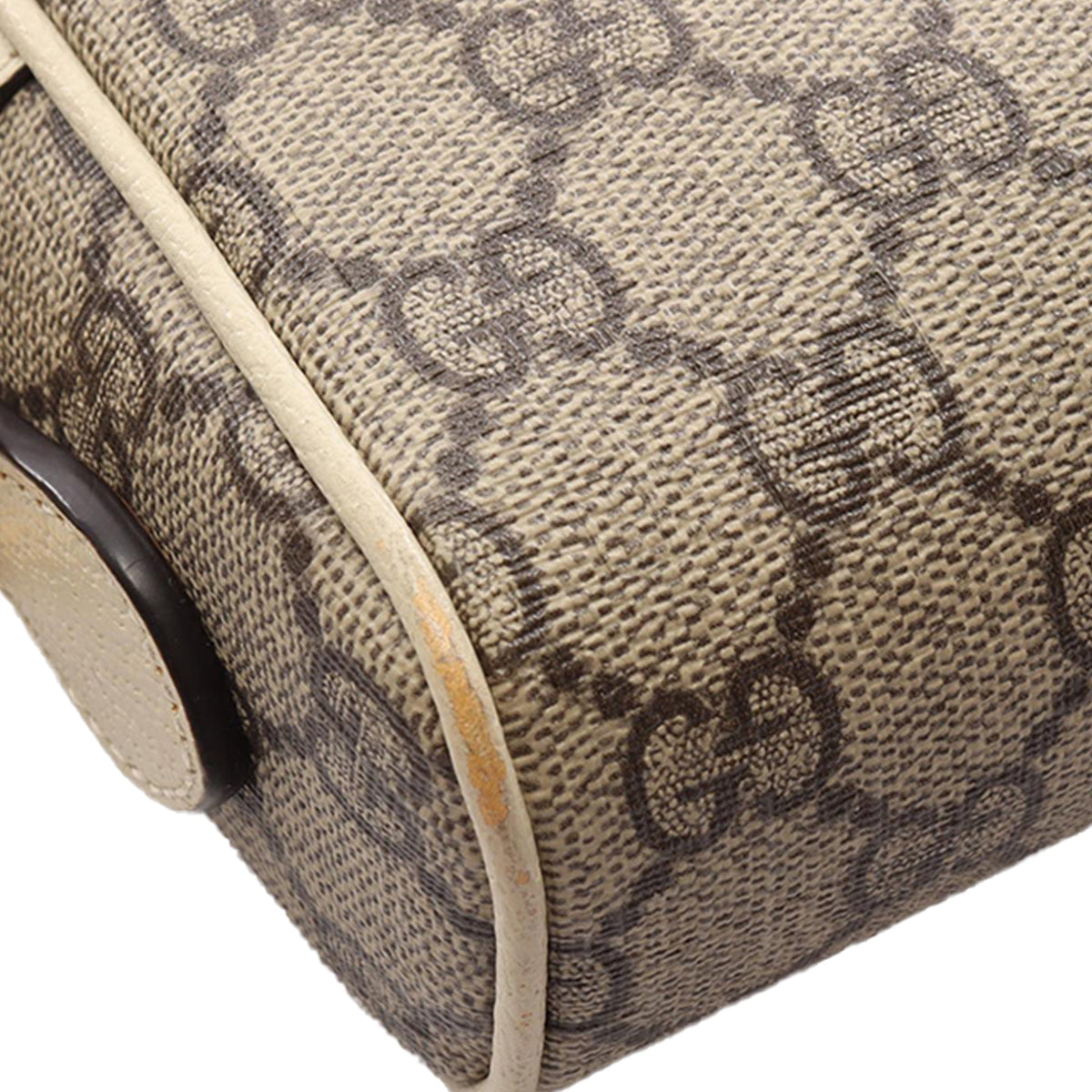 Gucci Mini GG Supreme Web Ophidia Crossbody — Beige