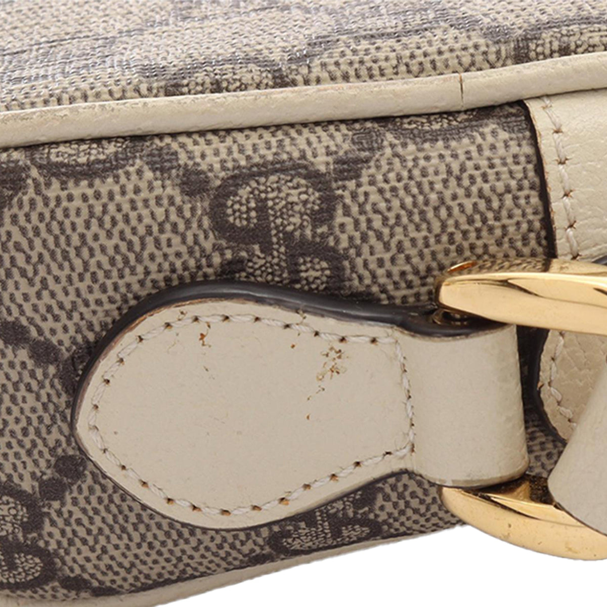 Gucci Mini GG Supreme Web Ophidia Crossbody — Beige