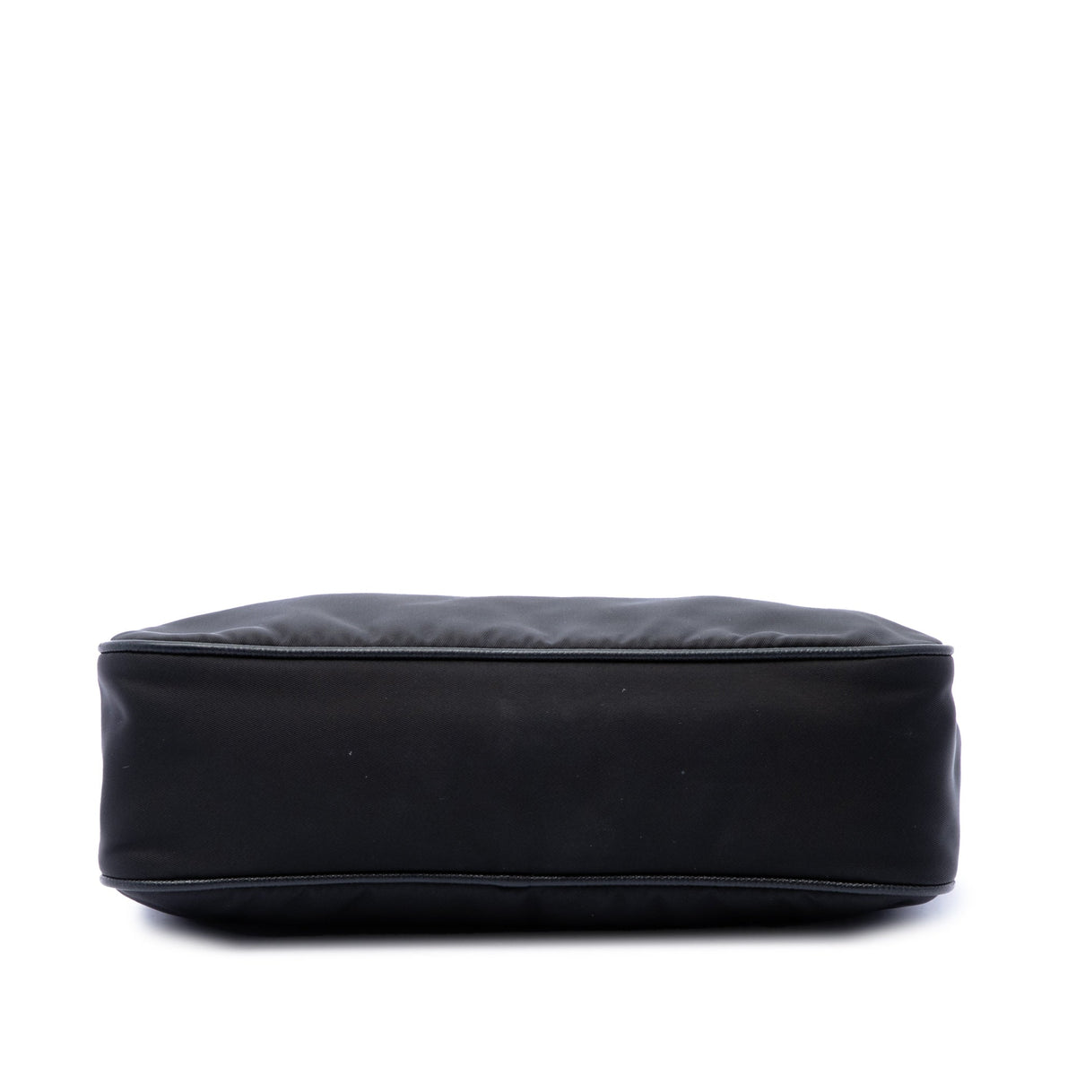 Prada Mini Saffiano Trimmed Tessuto Re Edition 2005 Satchel — Black