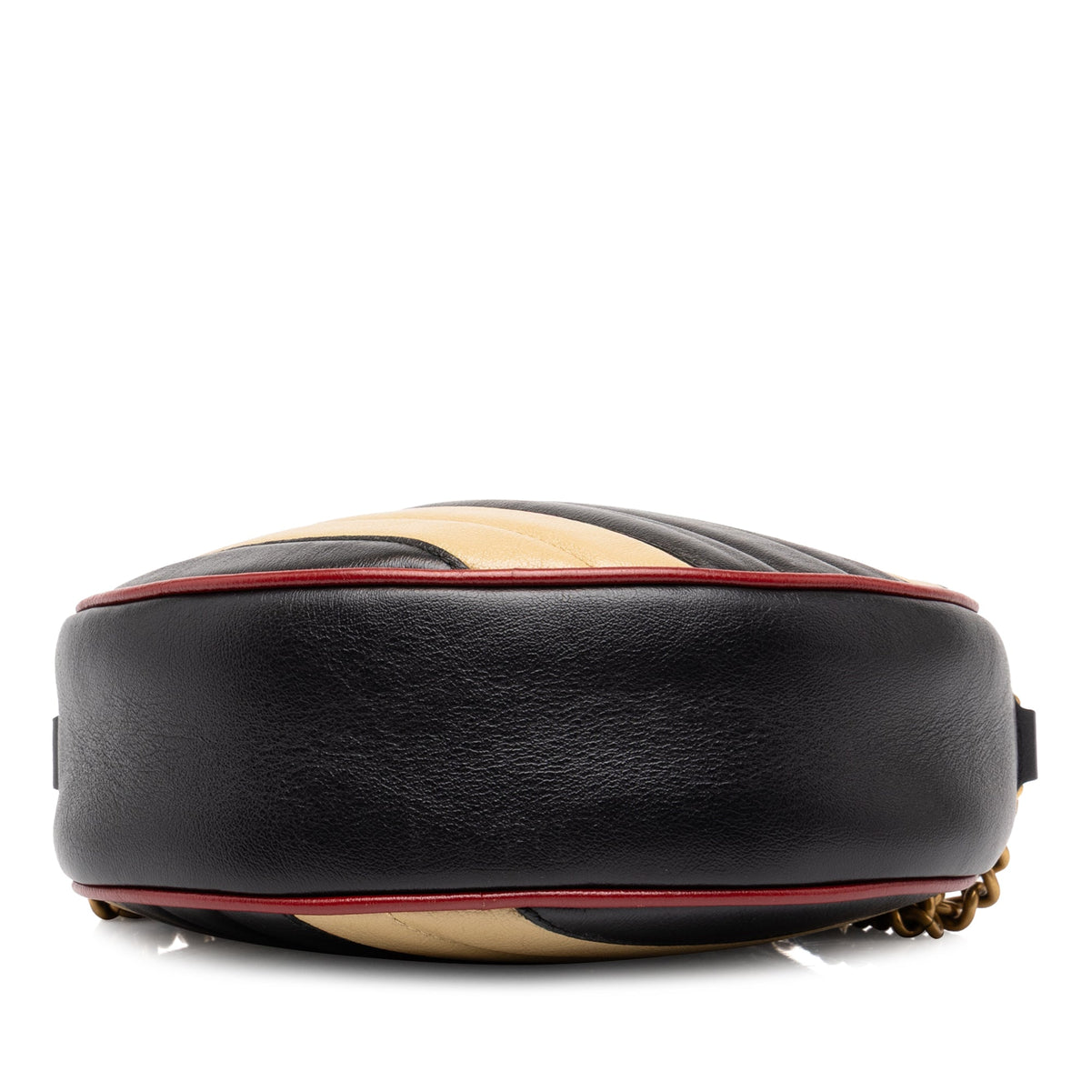 Gucci Mini GG Marmont Matelasse Leather Torchon Round Crossbody