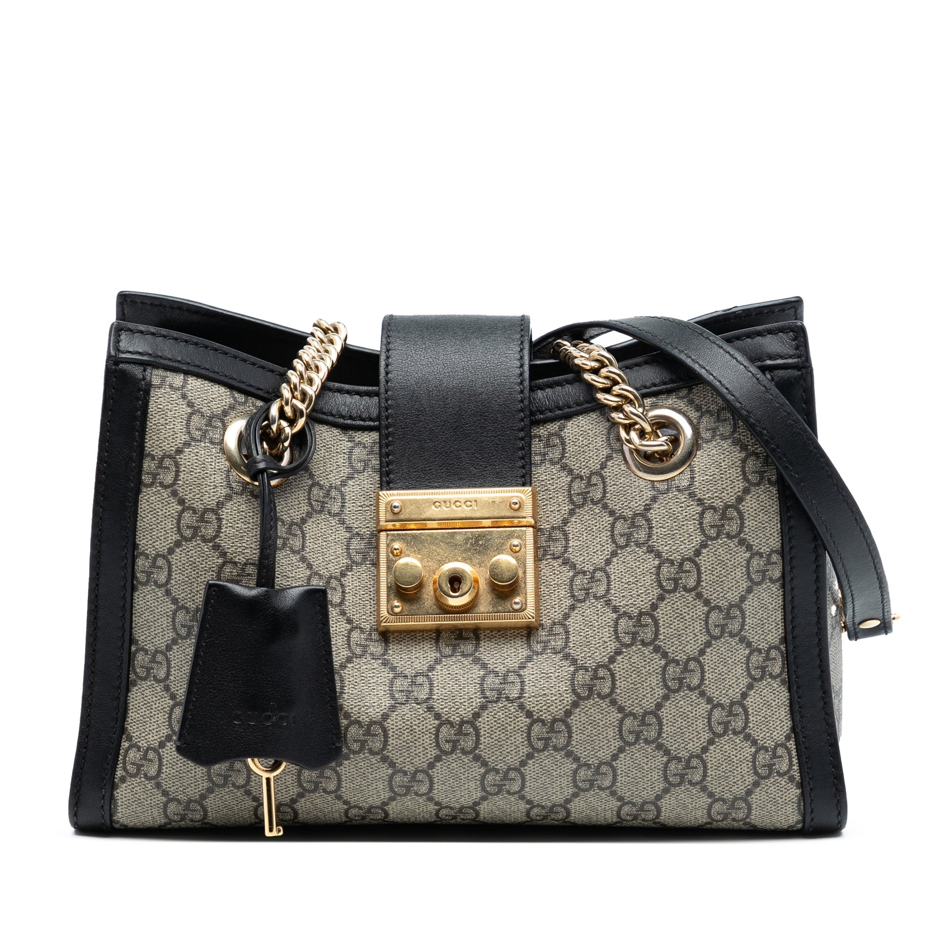 Gucci Small GG Supreme Padlock Tote